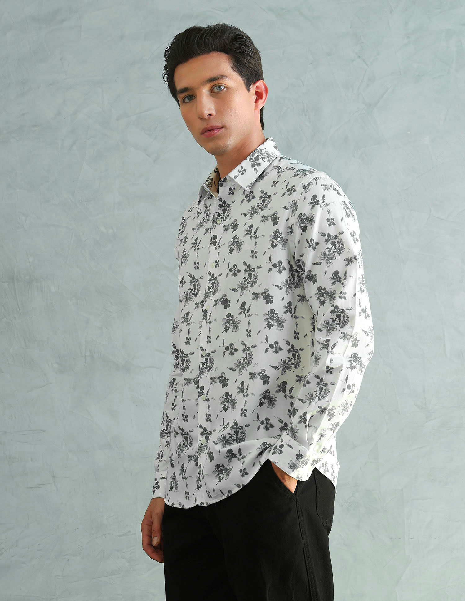 Arrow Newyork Slim Fit Smart Printed Shirt