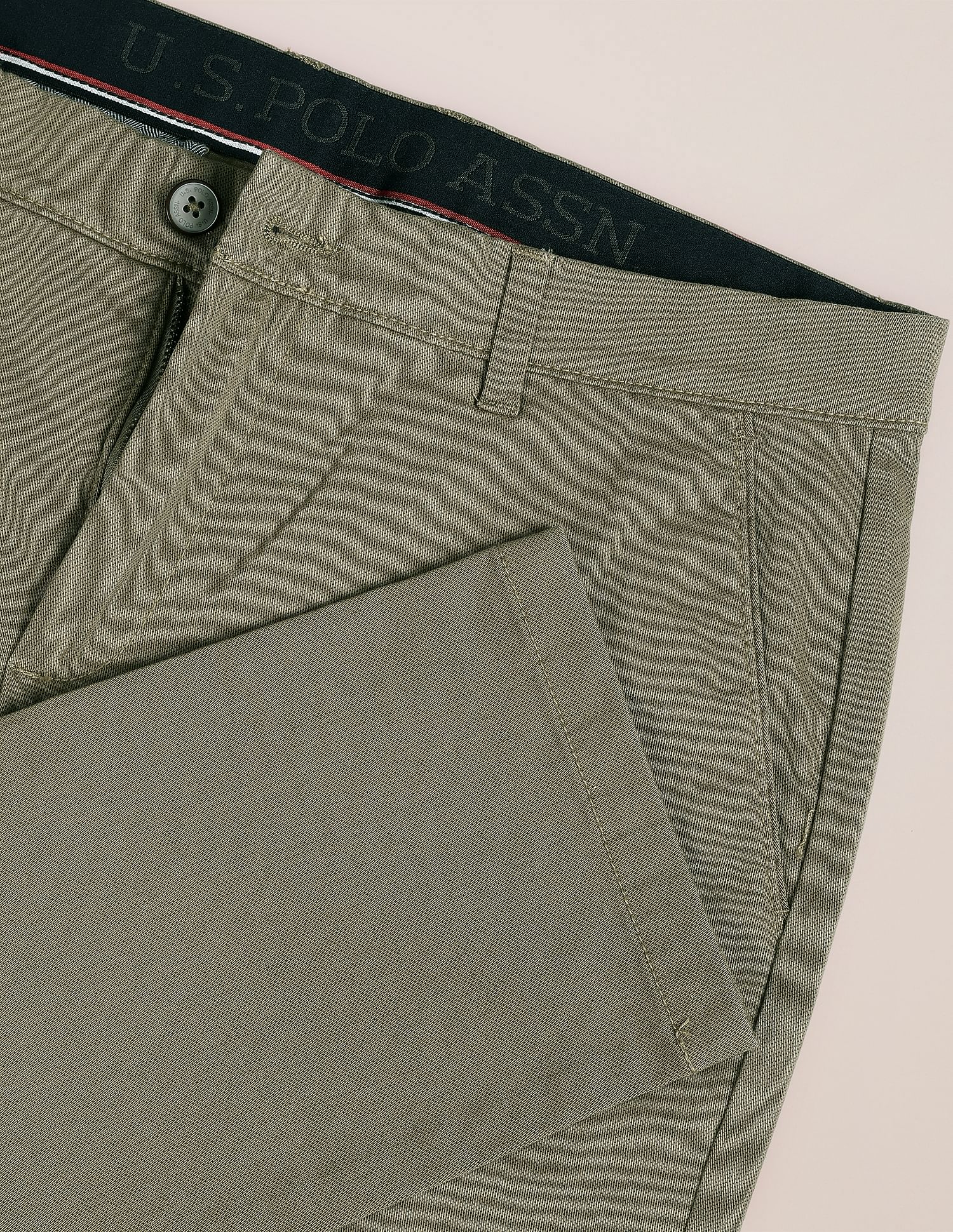 U.S. Polo Assn. Austin Trim Fit Textured Casual Trousers
