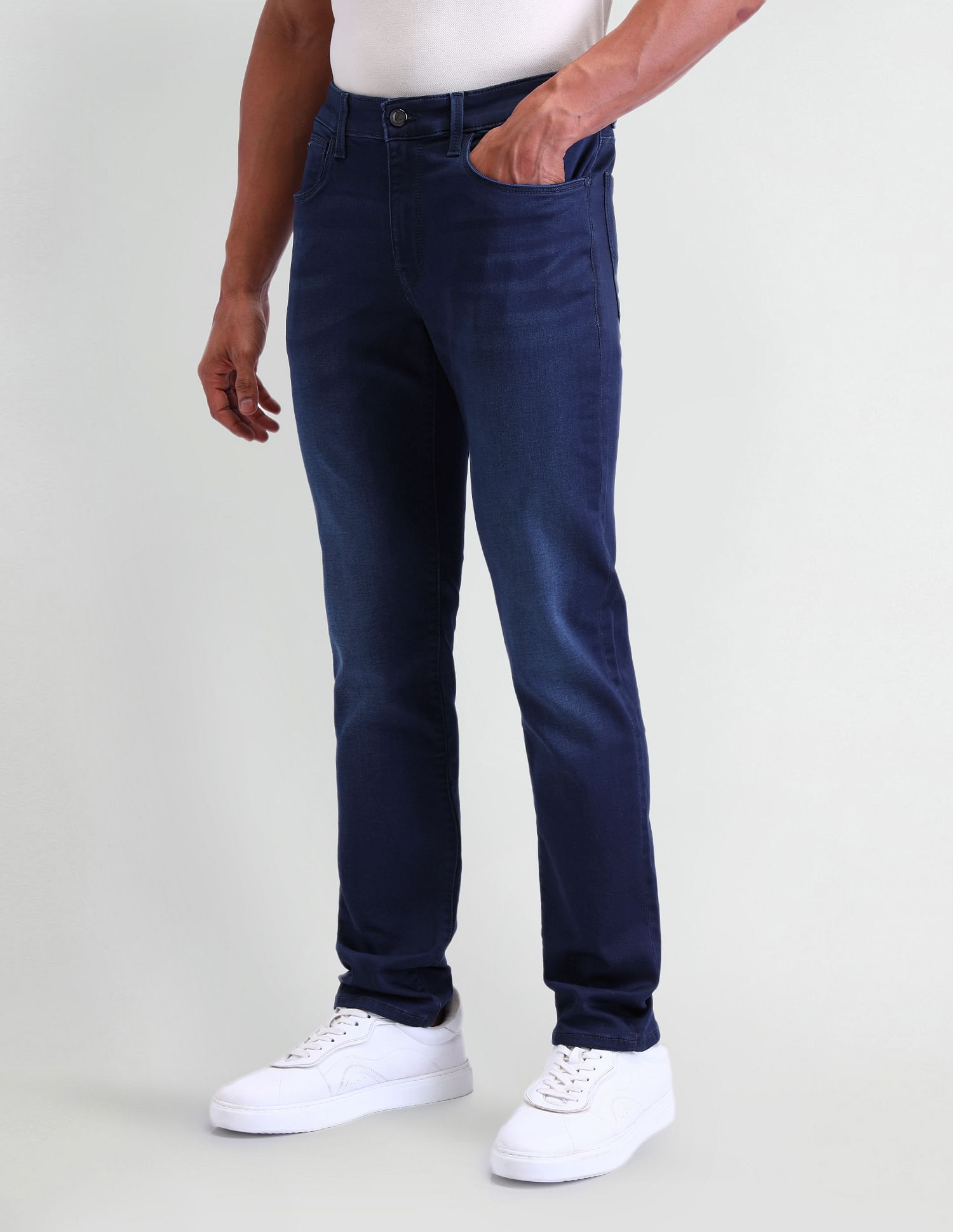 Arrow Sport Mid Rise Jameson Slim Fit Jeans