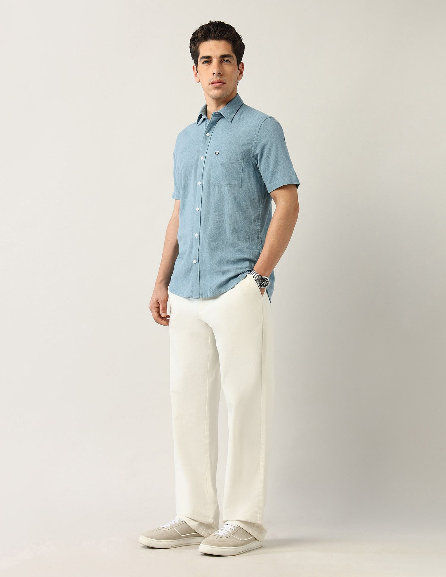 Arrow Sport Abstract Printed Regular Fit Shirt