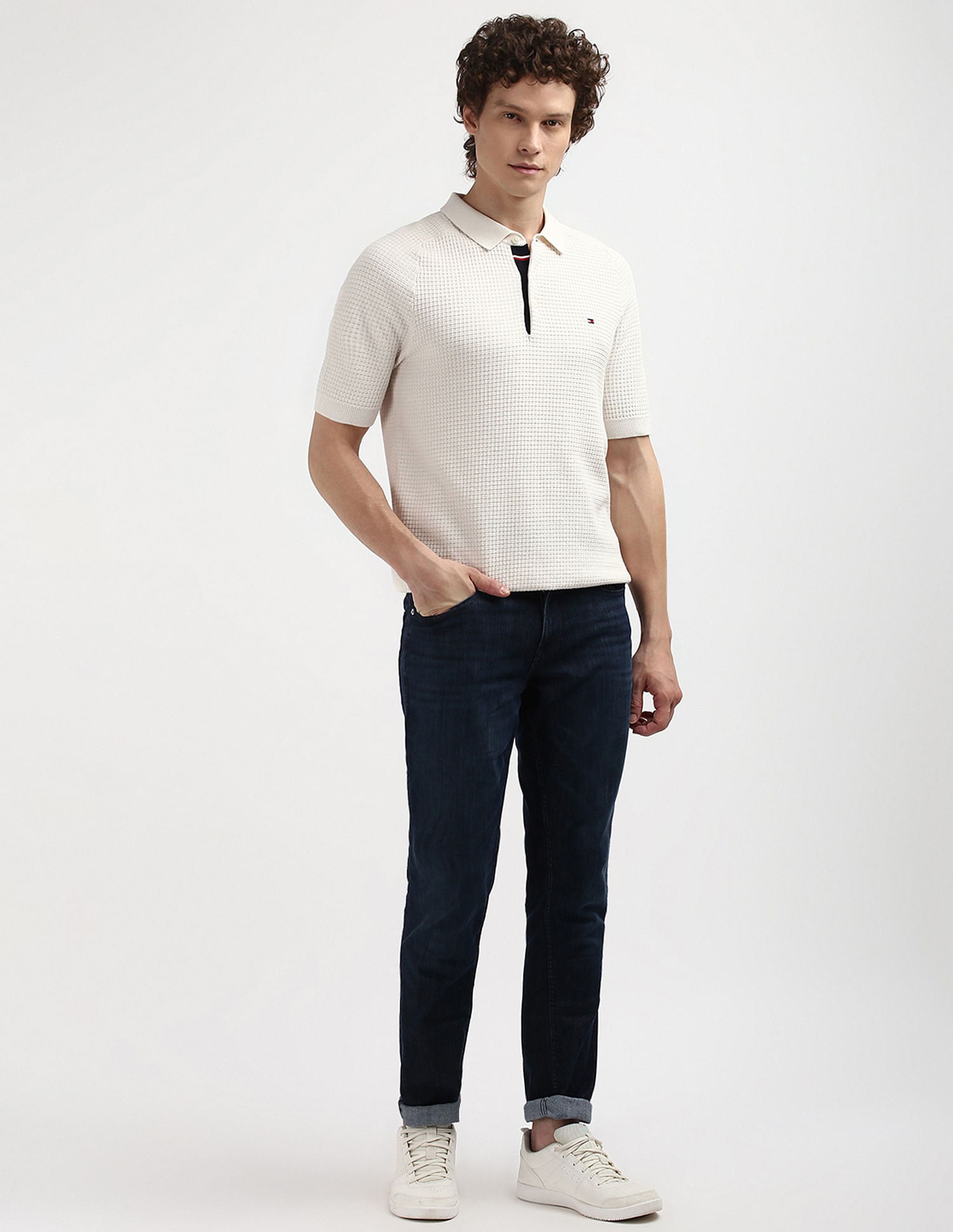 Tommy Hilfiger Spring Grid Short Sleeve Polo Shirt