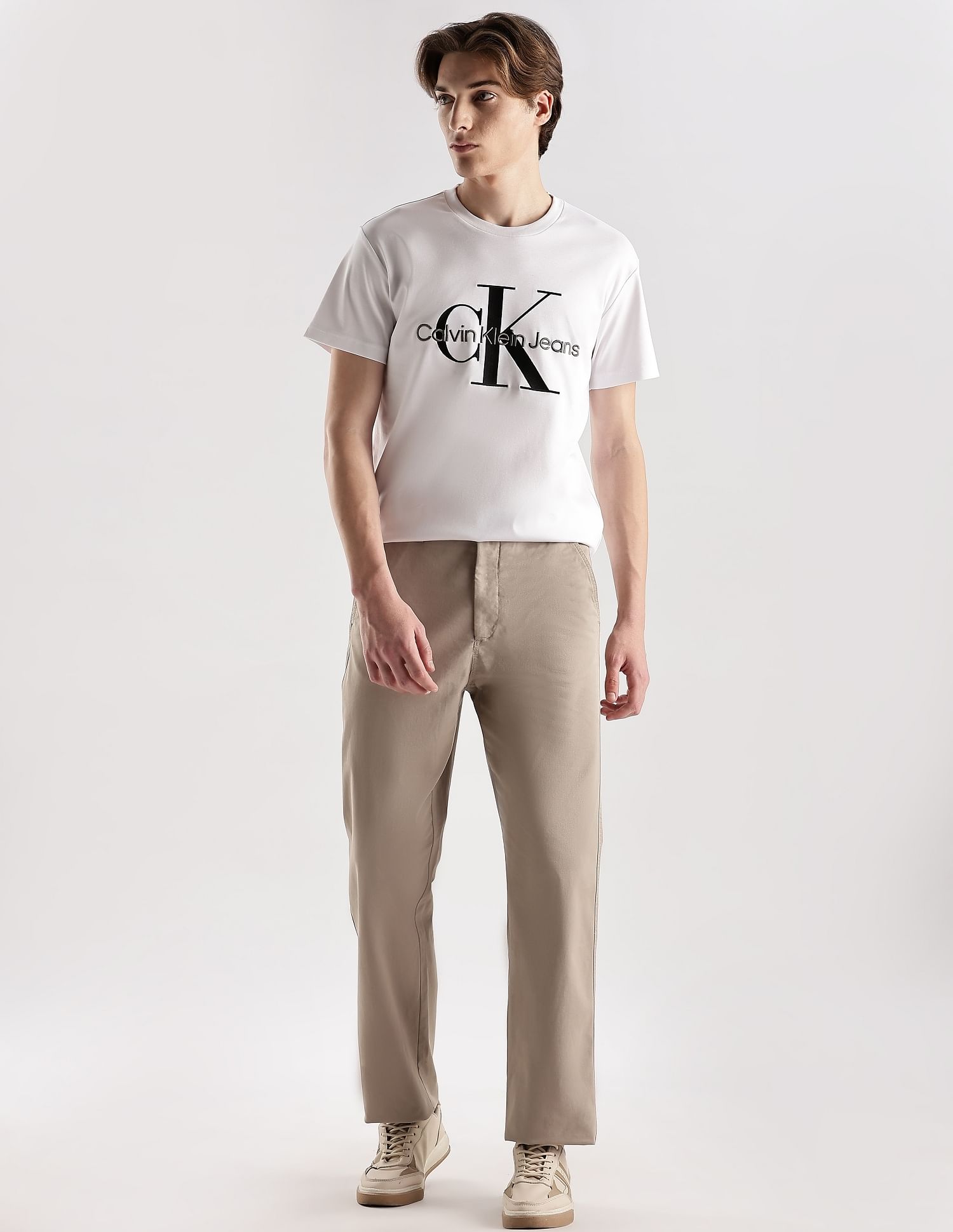 Calvin Klein Jeans Logo Regular Fit Cotton T-Shirt