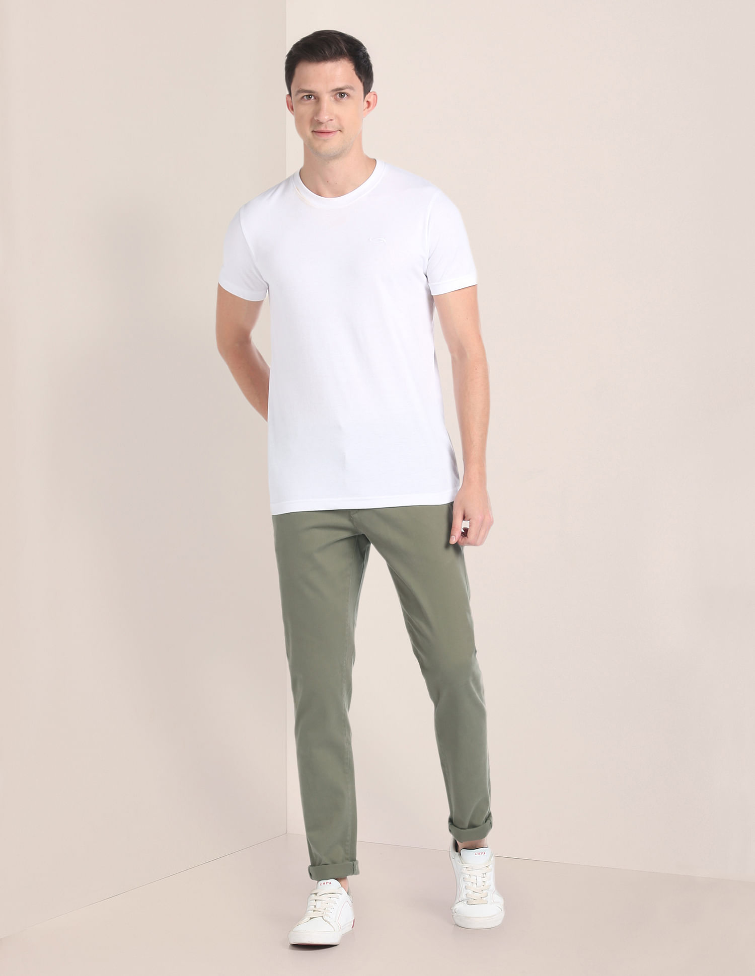 U.S. Polo Assn. Austin Trim Regular Fit Structured Trousers