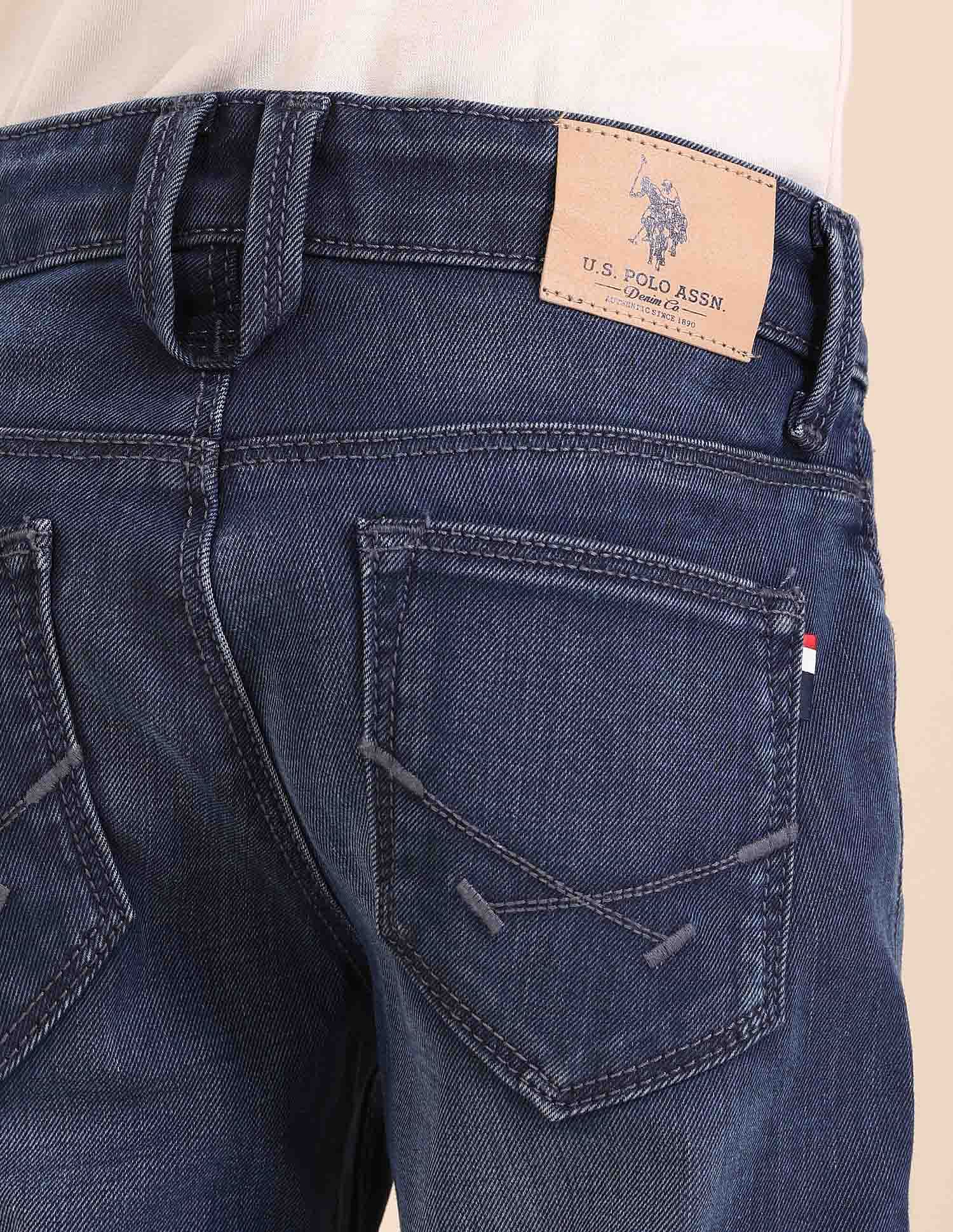 U.S. Polo Assn. Kids Boys Slim Fit Blue Jeans