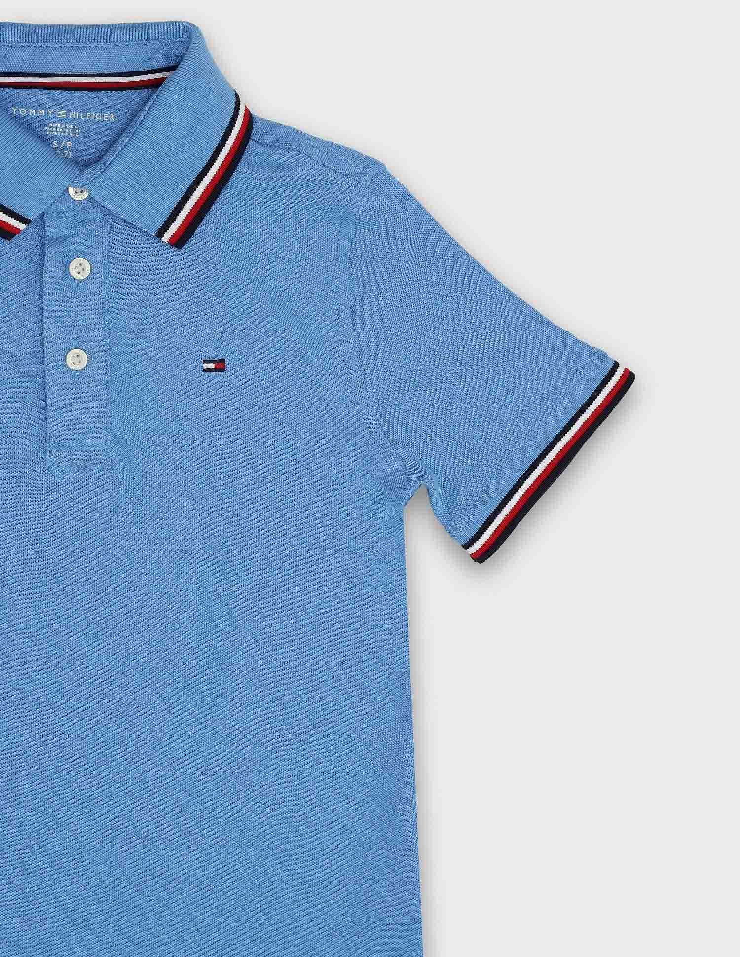Tommy Hilfiger Kids Boys Solid Regular-Fit Cotton Polo Shirt