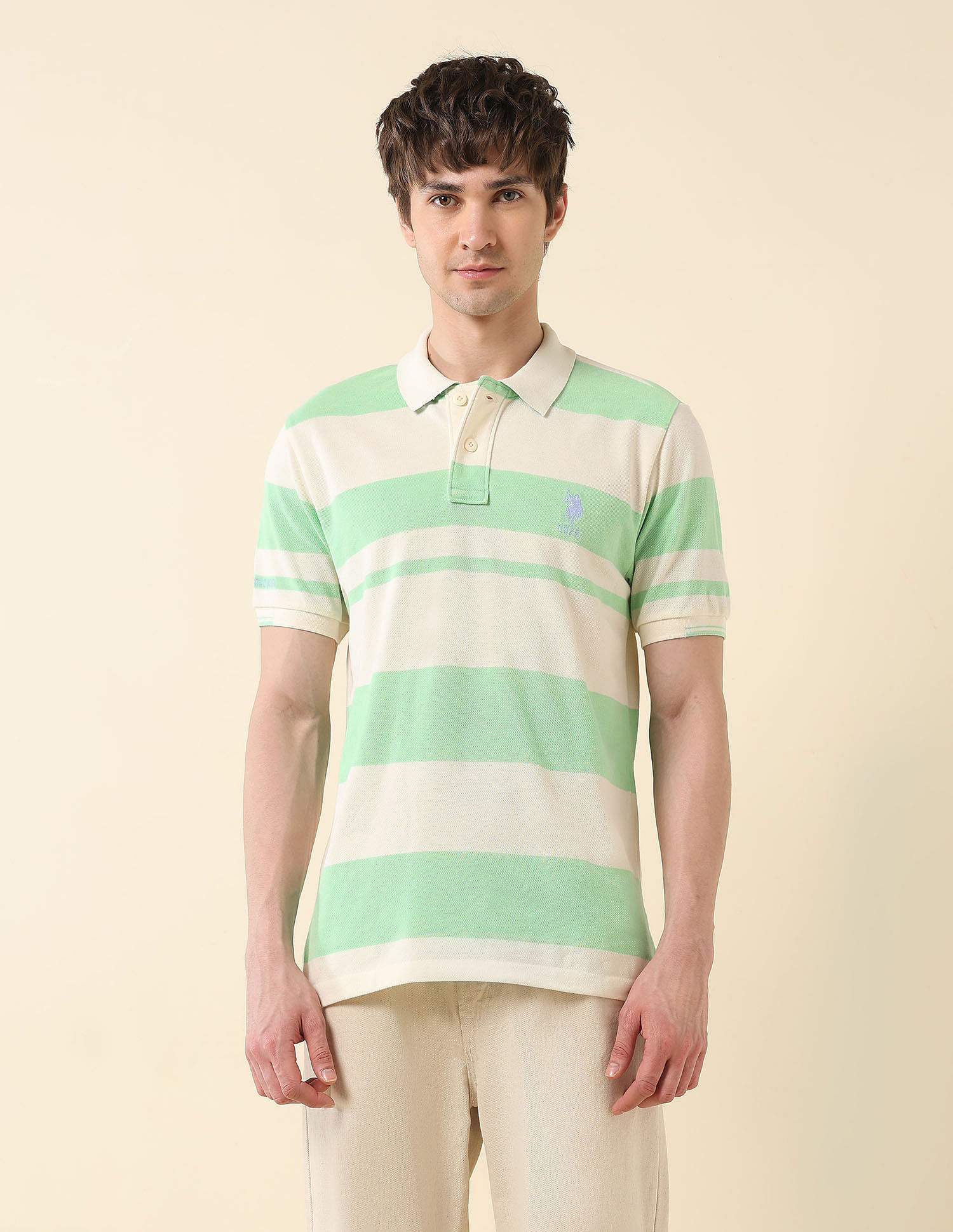 U.S. Polo Assn. Slim Fit Summer Splash Polo Shirt