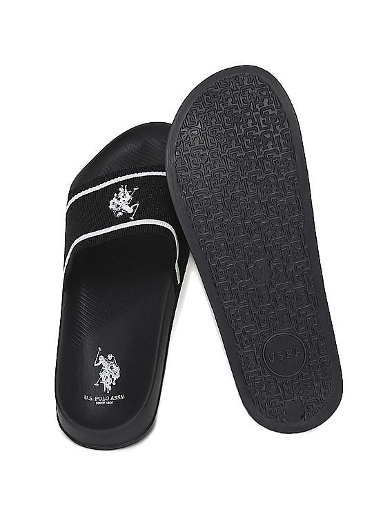 U.S. Polo Assn. Men Knit Upper Logo Evander 2.0 Slides