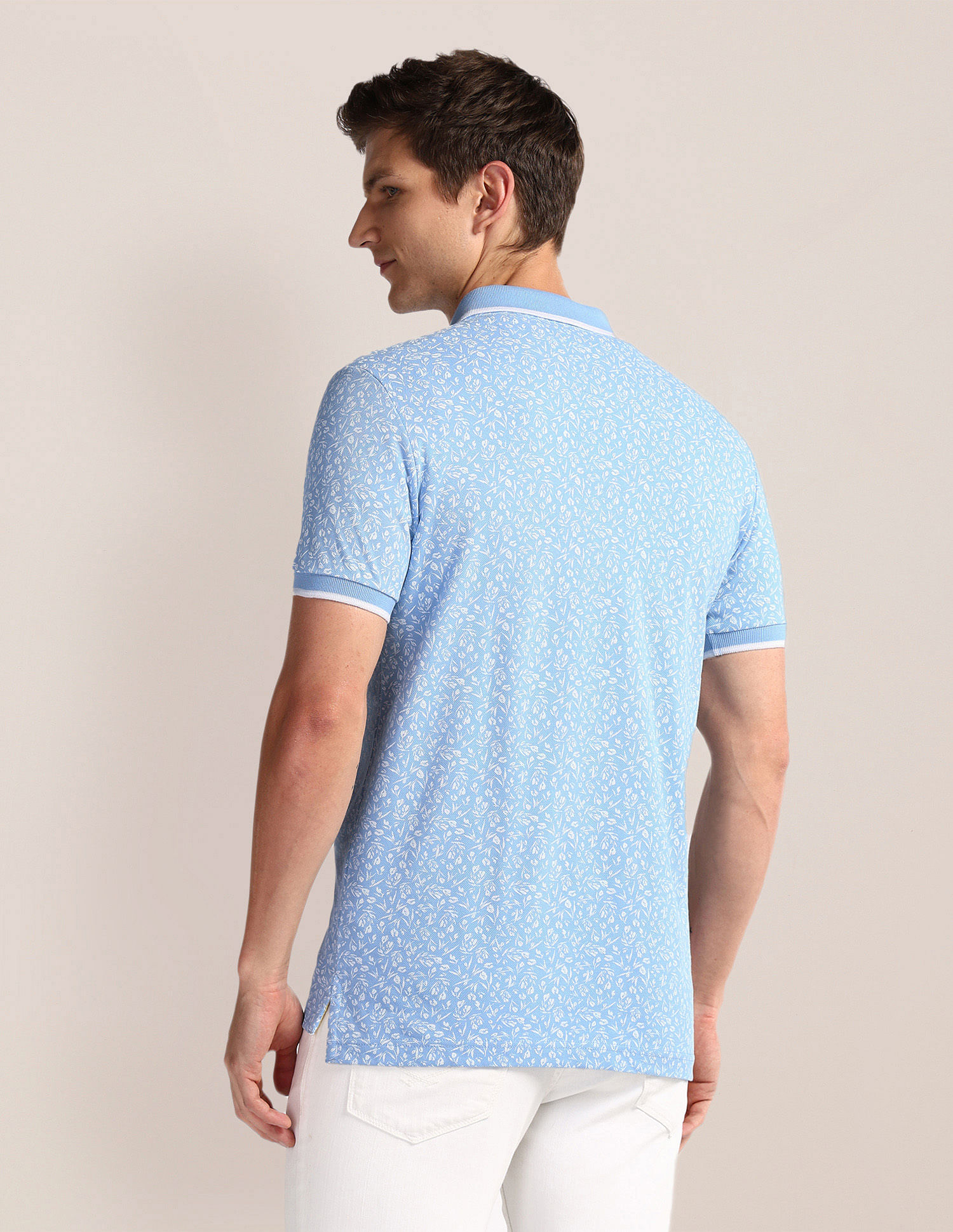 U.S. Polo Assn. Floral Print Slim Fit Polo Shirt