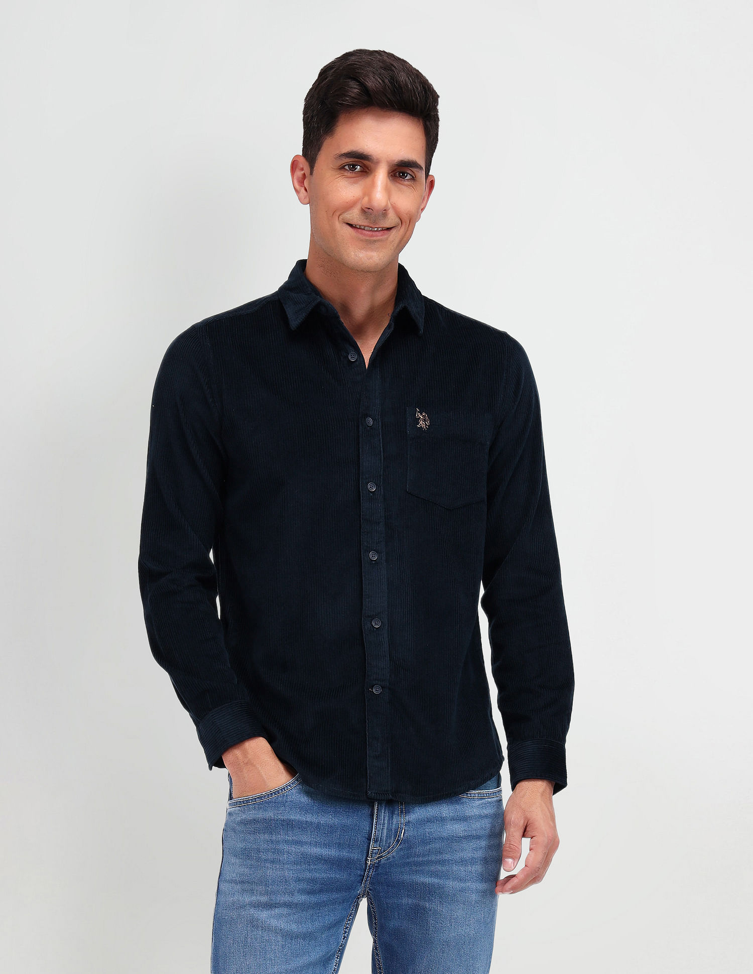 U.S. Polo Assn. Denim Co. Slim Fit Corduroy Shirt