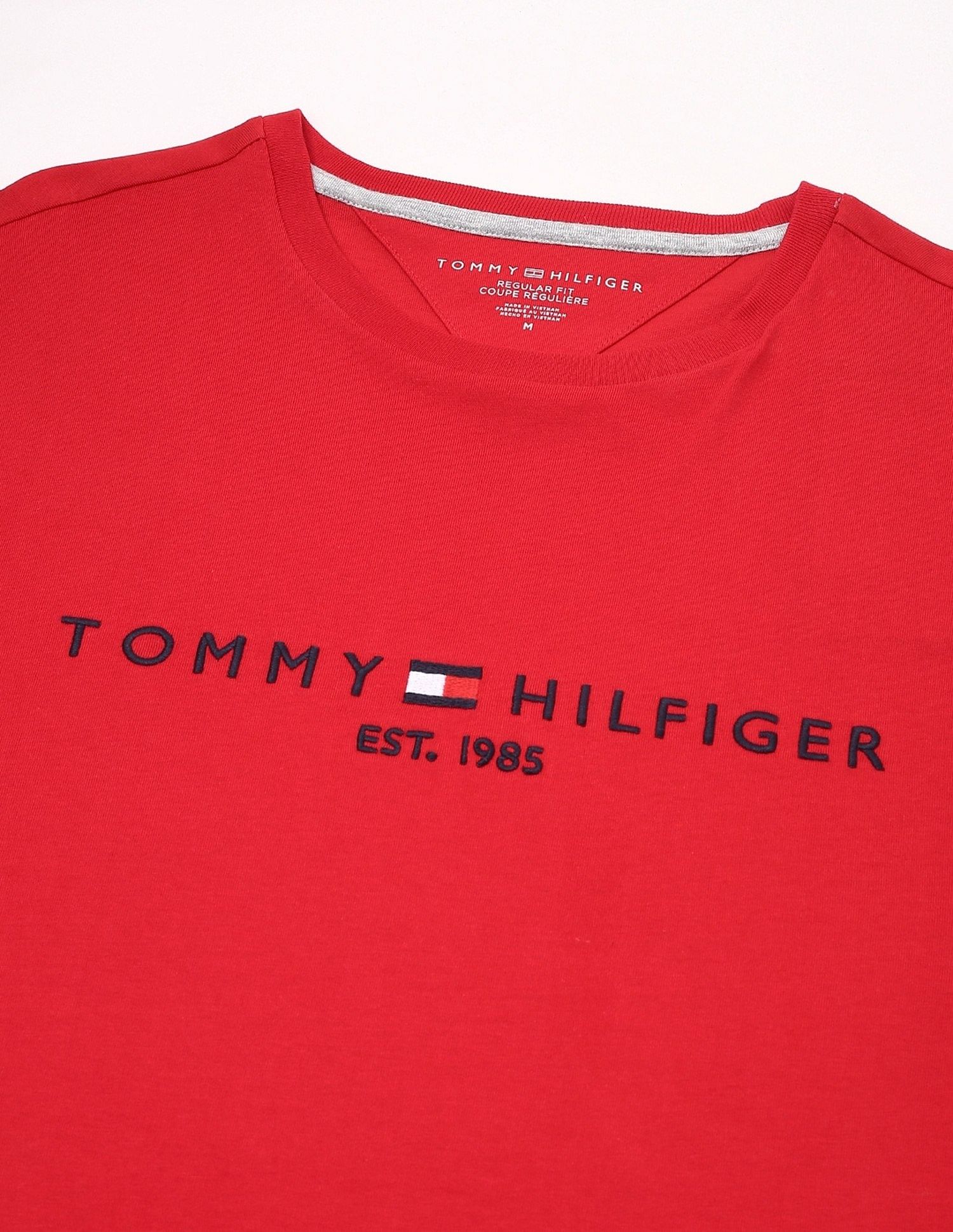 Tommy Hilfiger Embroidered Logo Regular-Fit Cotton T-Shirt