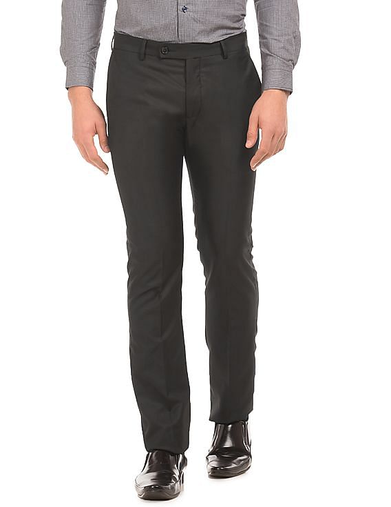 Buy Arrow Sports Adjustable Waist Slim Fit Trousers - NNNOW.com