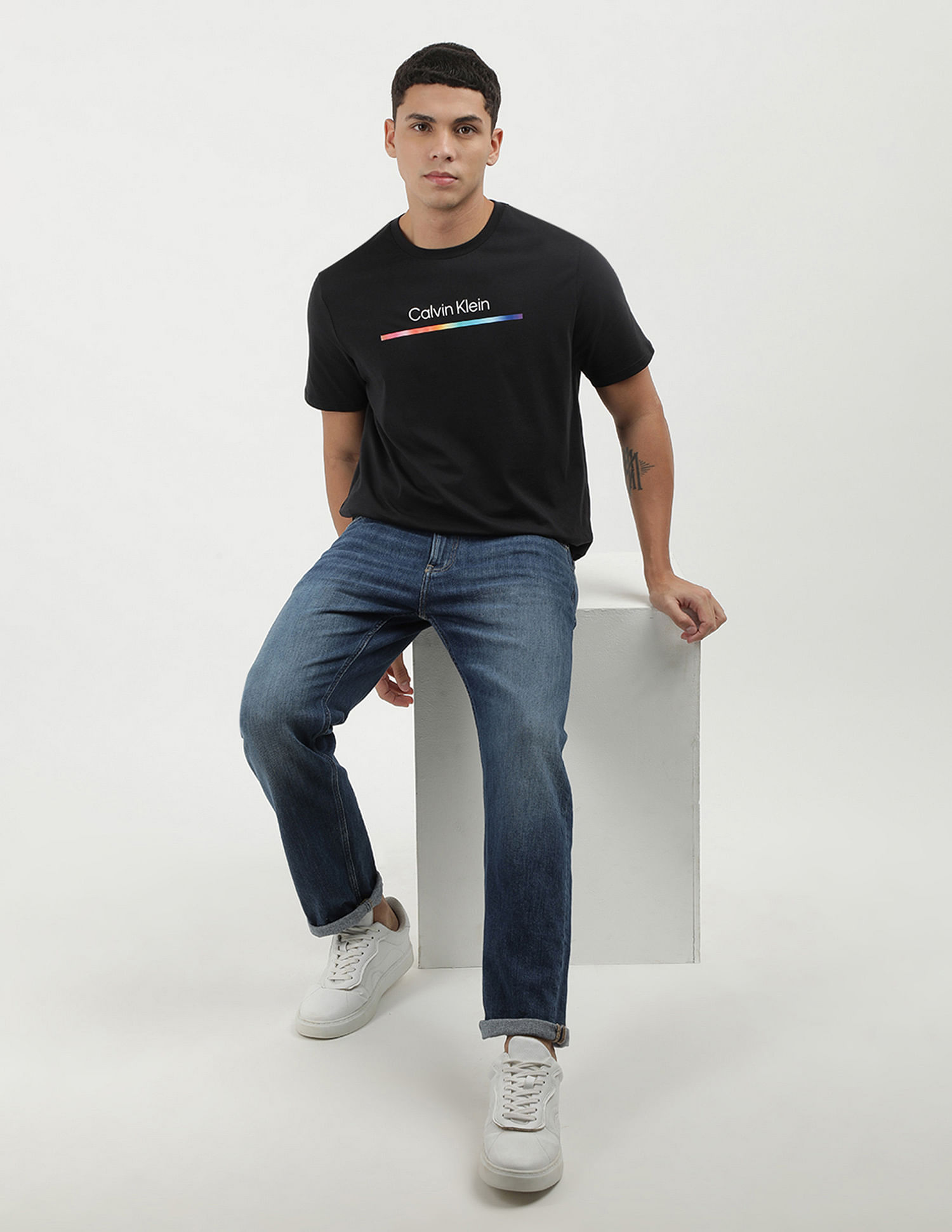 Calvin Klein Crew Neck Cotton T-Shirt