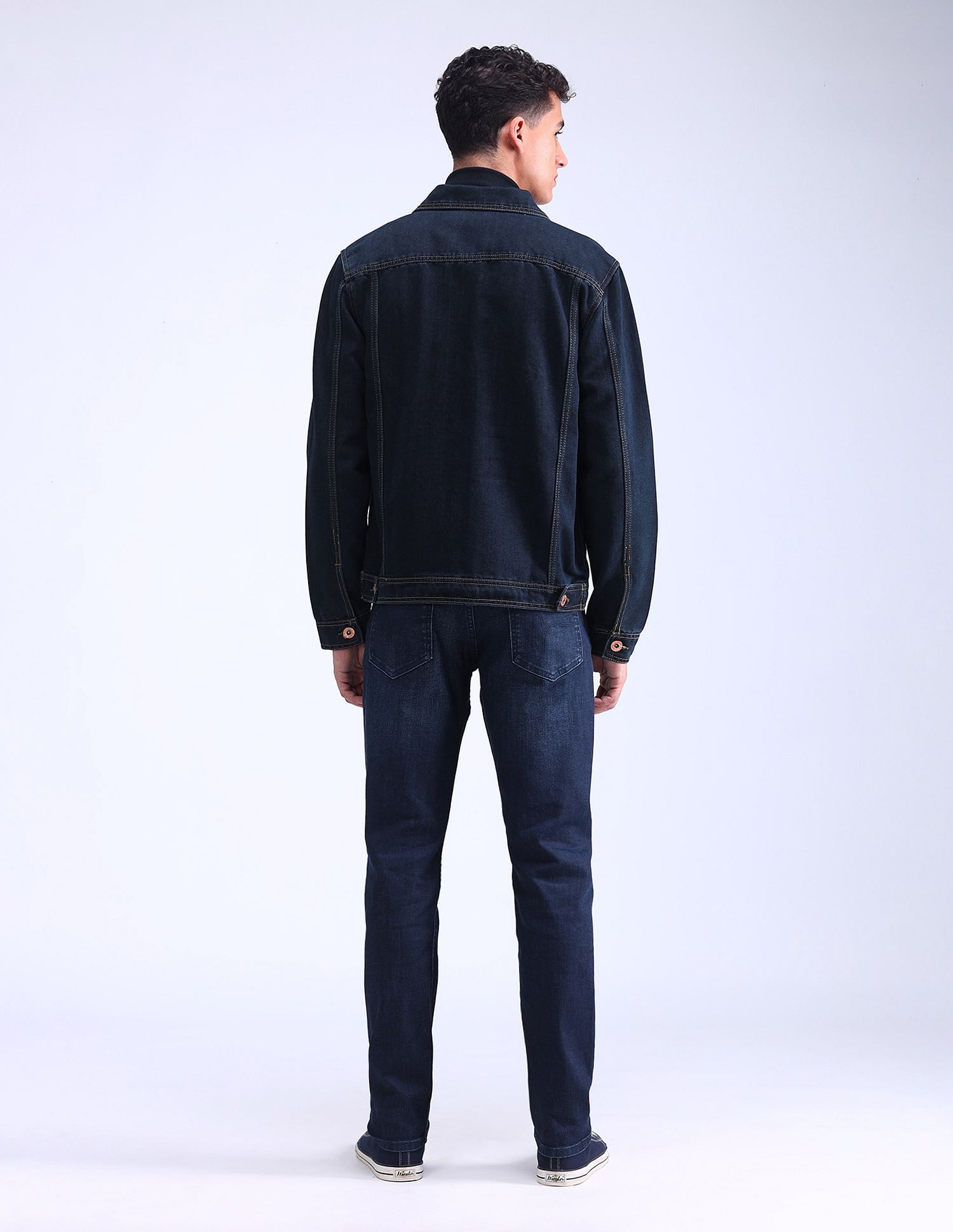 Flying Machine Slash Slim Tapered Fit Jeans