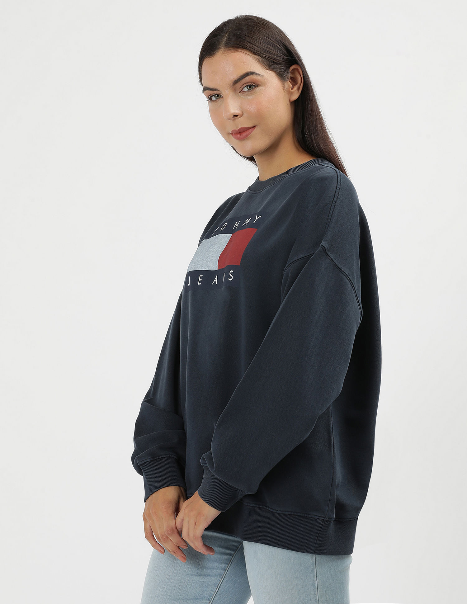 Tommy Hilfiger Brand Print Relaxed Sweatshirt