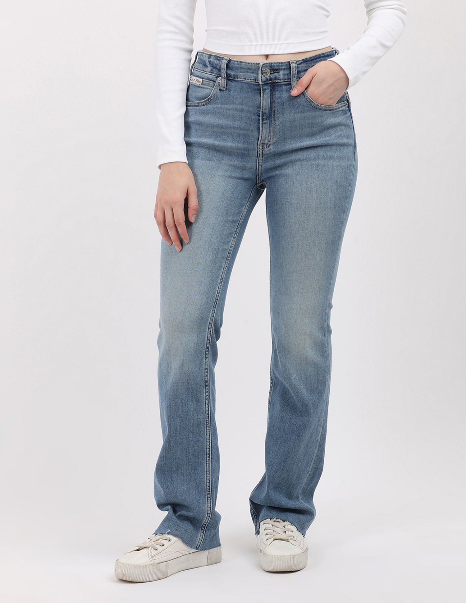 Calvin Klein Jeans Mid Rise Flared Jeans