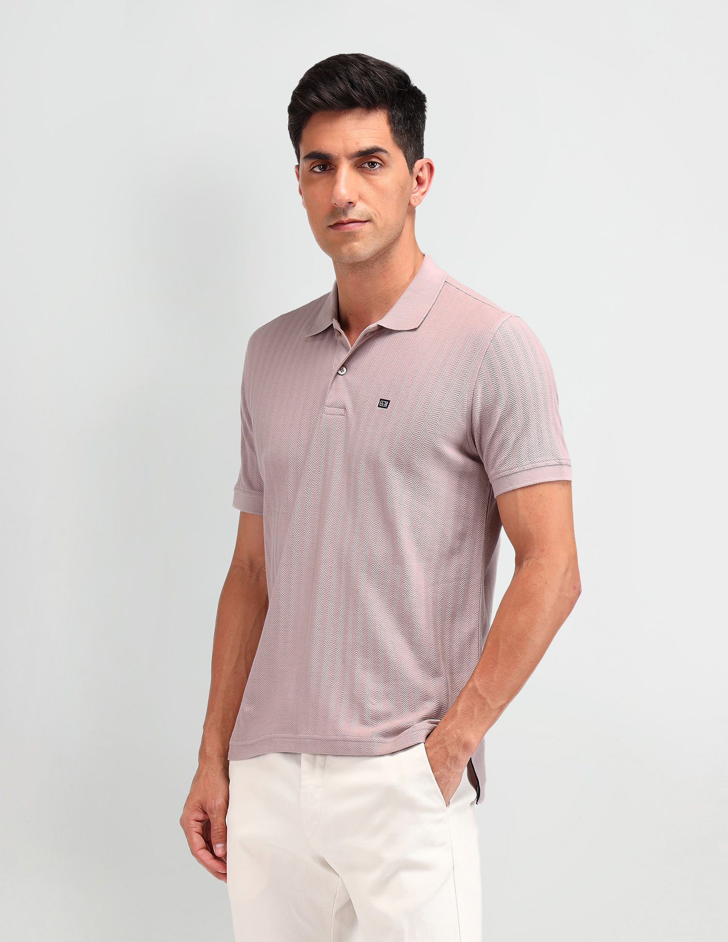 Arrow Sport Textured Regular Fit Polo Shirt