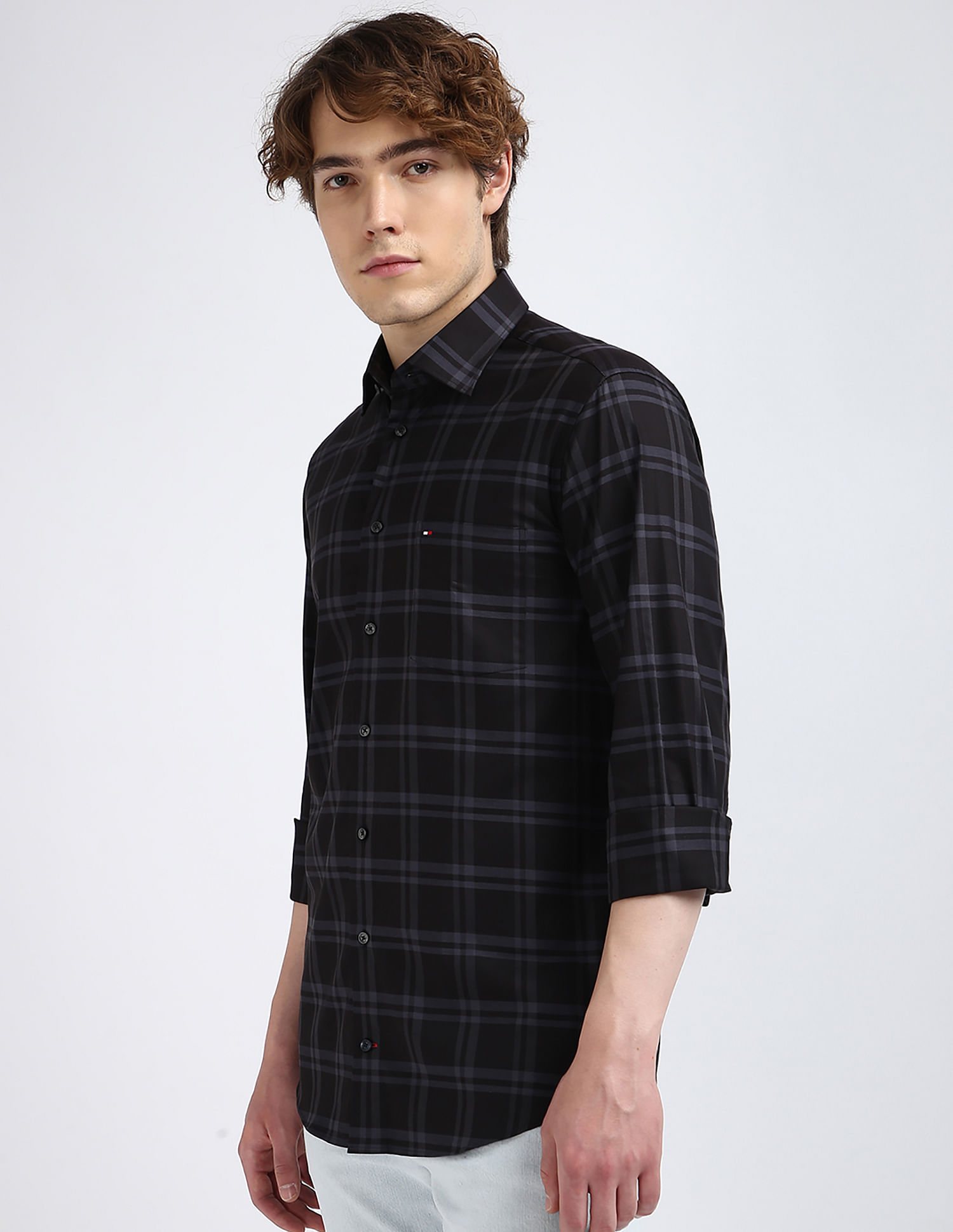 Tommy Hilfiger Large Twill Checked Regular Fit Shirt