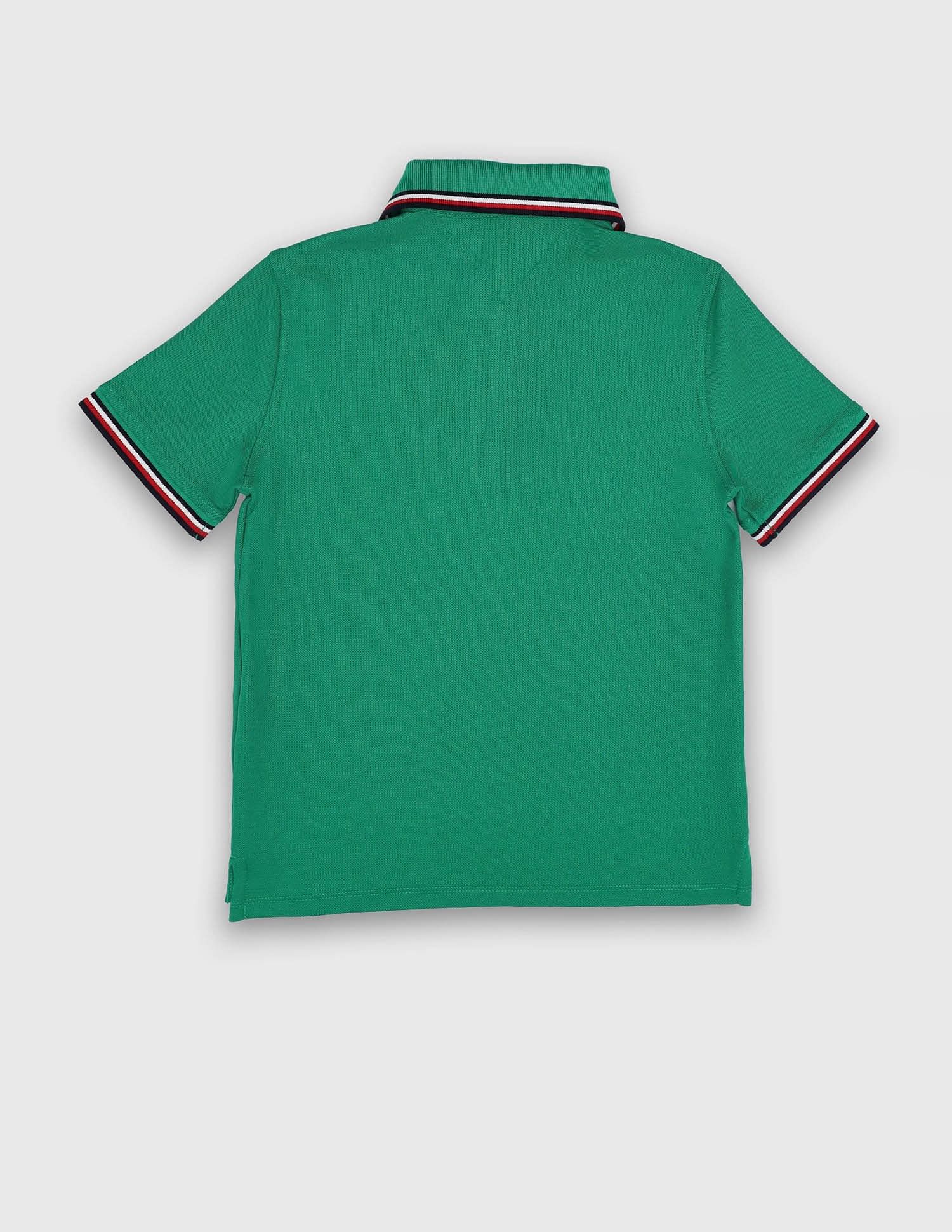 Tommy Hilfiger Kids Boys Solid Regular-Fit Cotton Polo Shirt