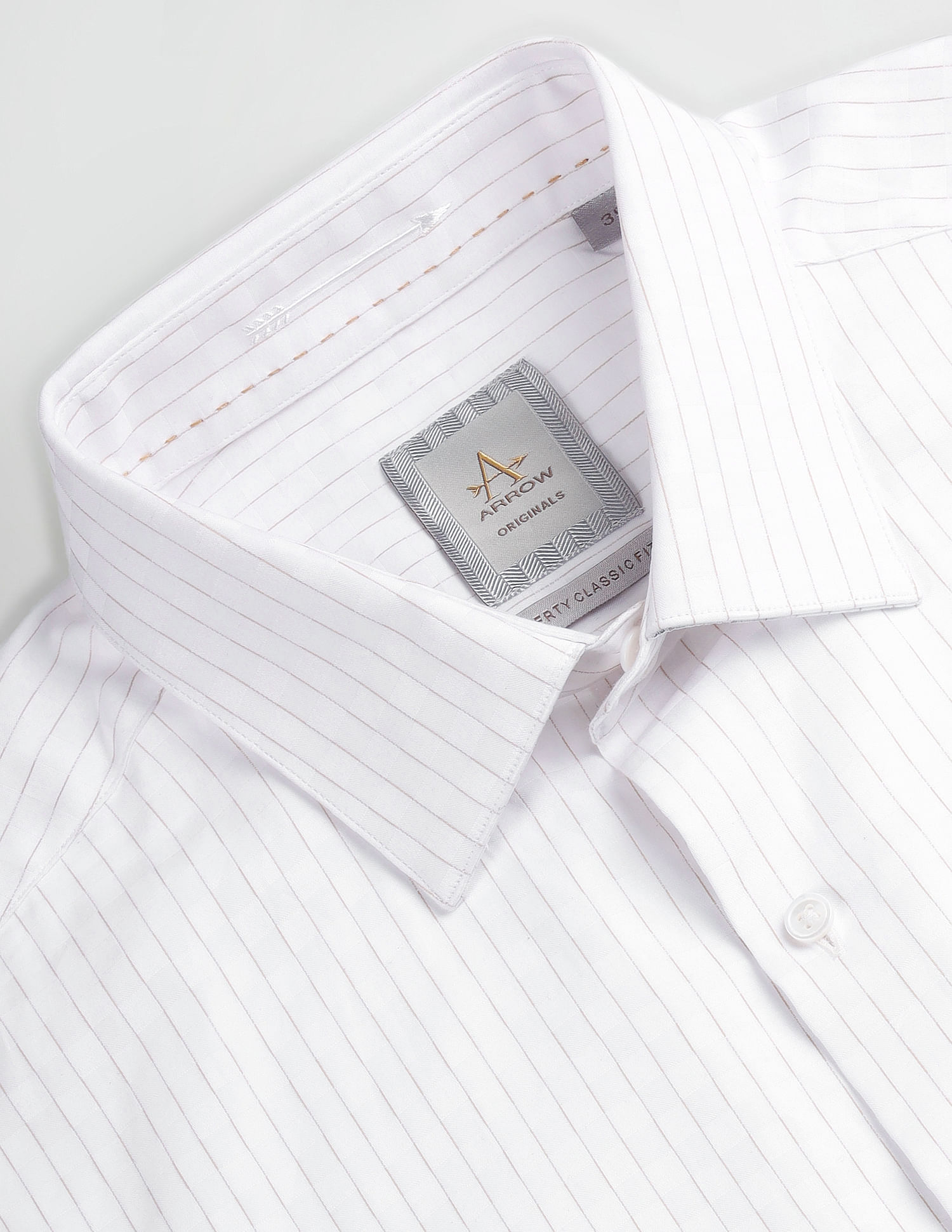 Arrow Vertical Stripe Tencel Shirt