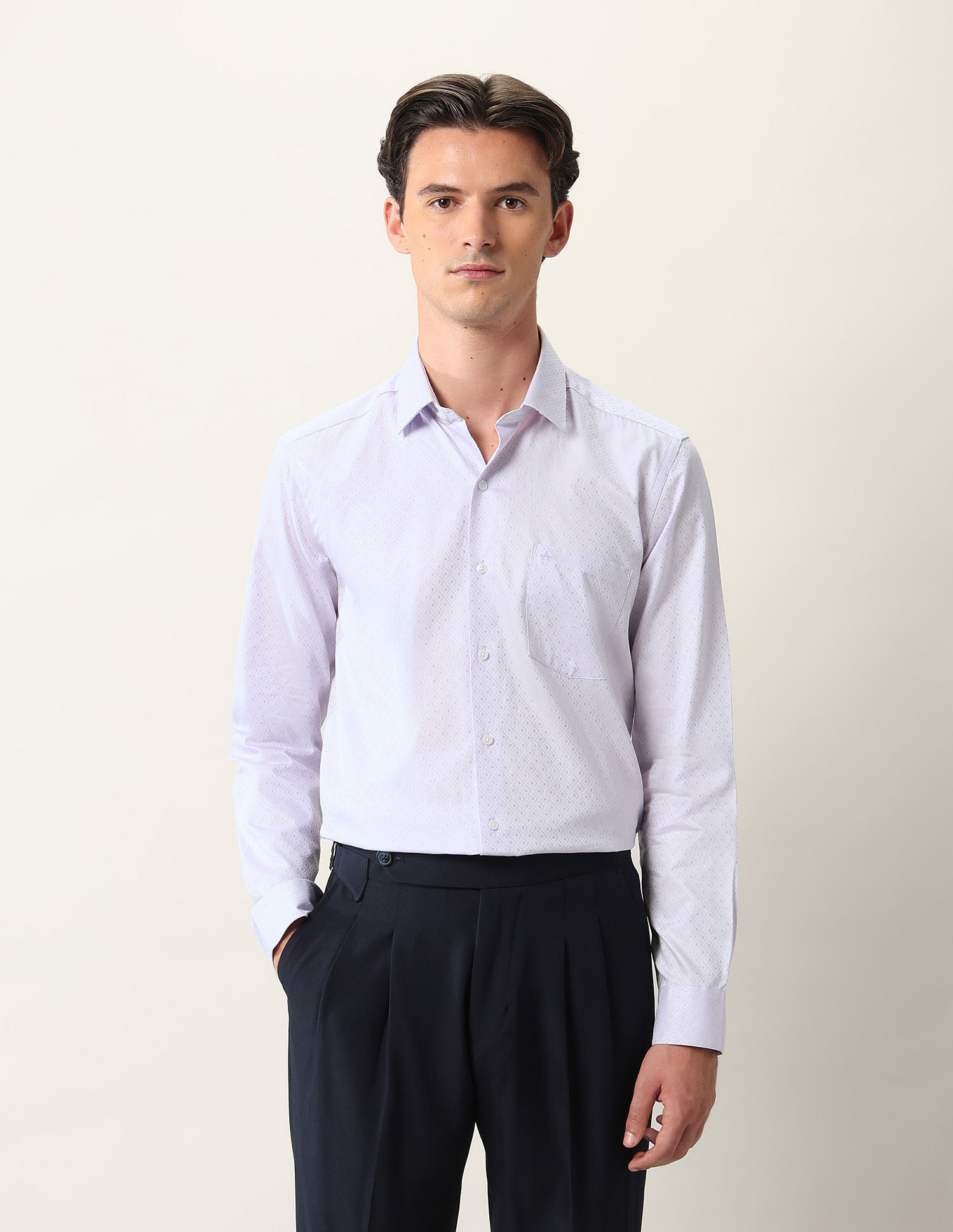 Arrow Manhattan Slim Fit Pure Cotton Ceremonial Shirt
