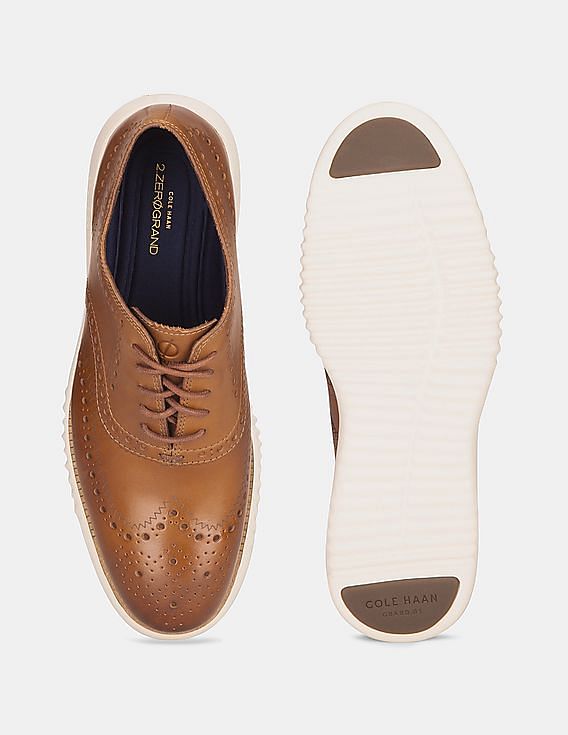 Cole Haan Men Brown 2.ZERØGRAND Wingtip Oxford