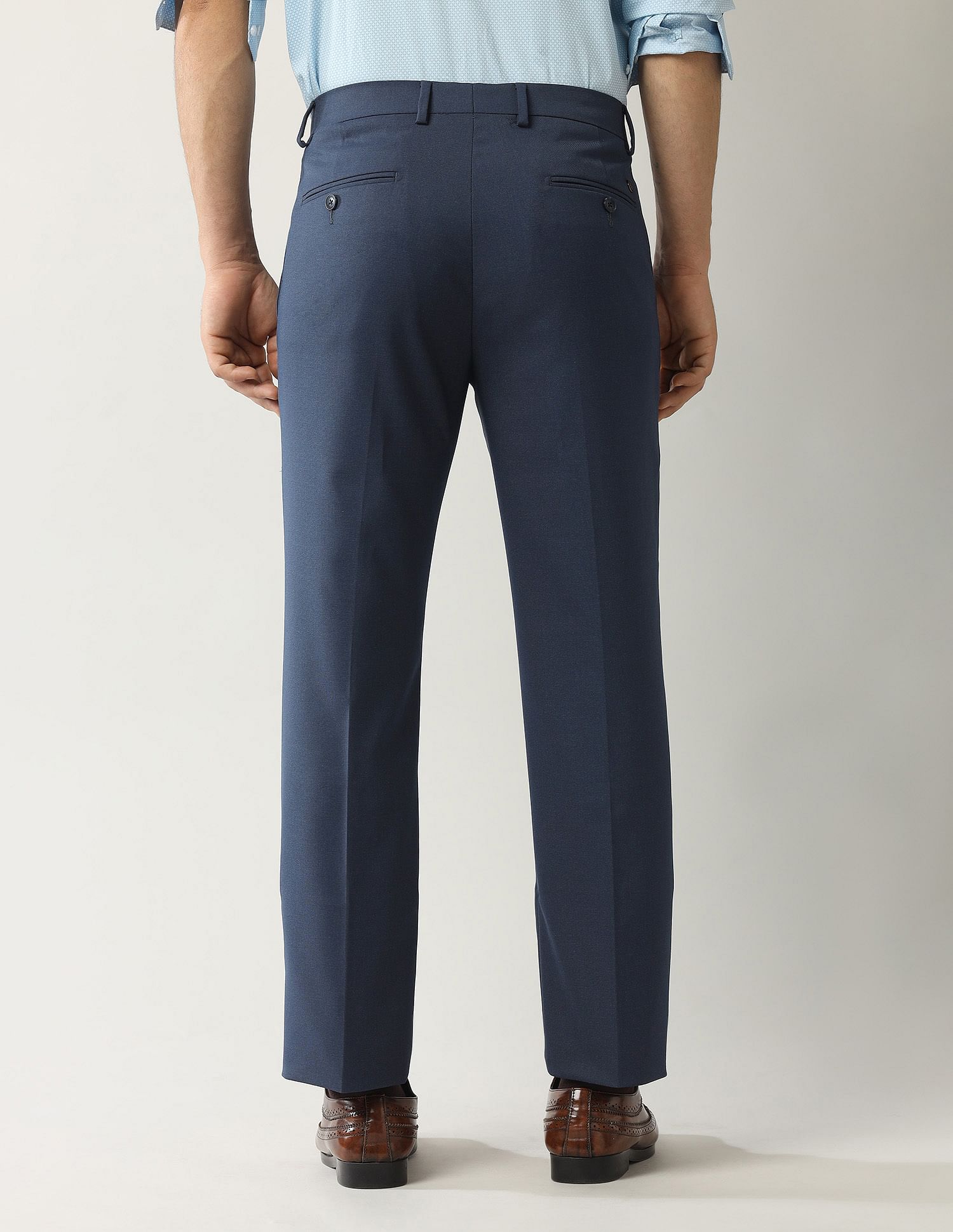 Arrow Solid Dobby Autoflex Trousers