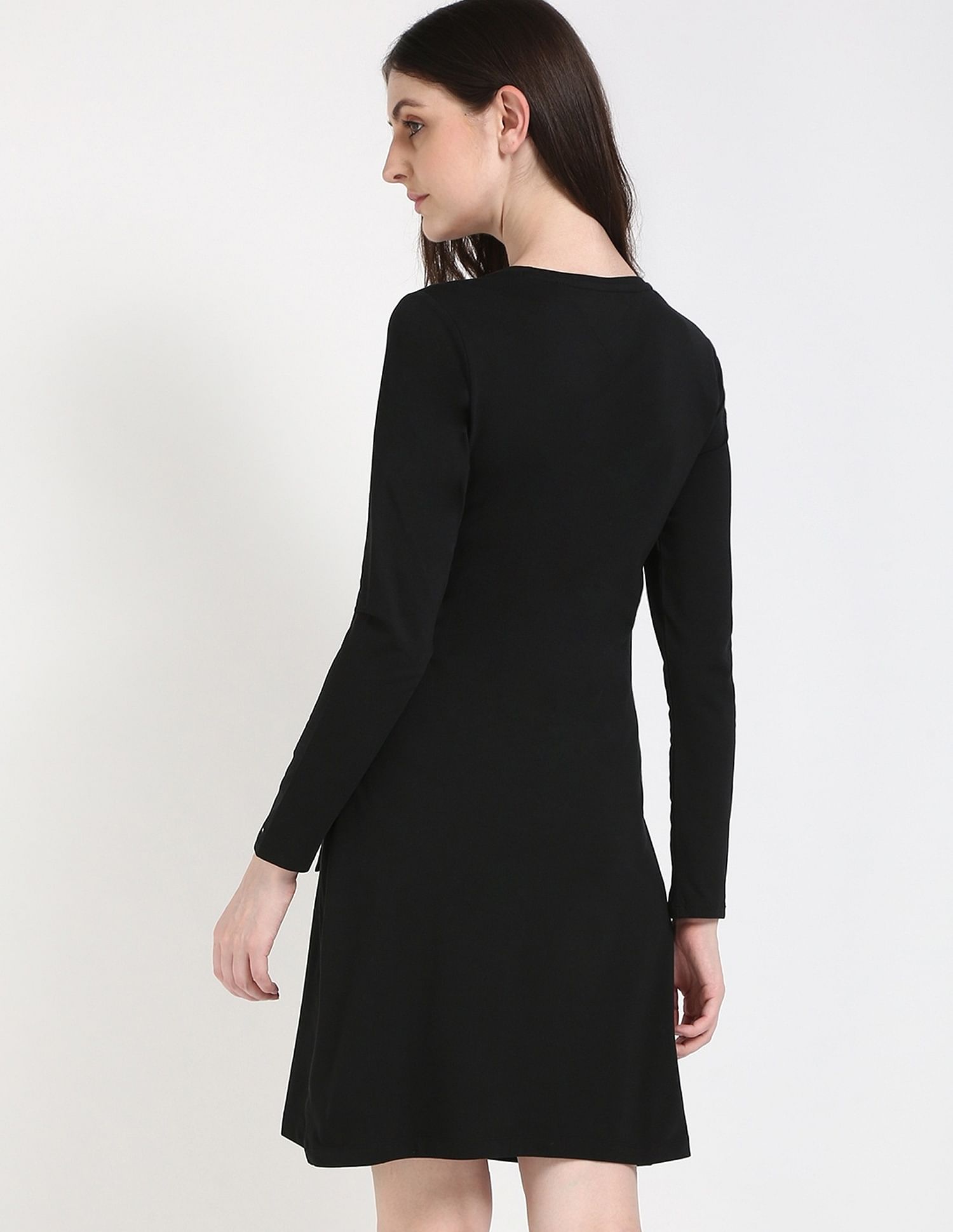 Tommy Hilfiger Cotton Round Neck Sheath Dress