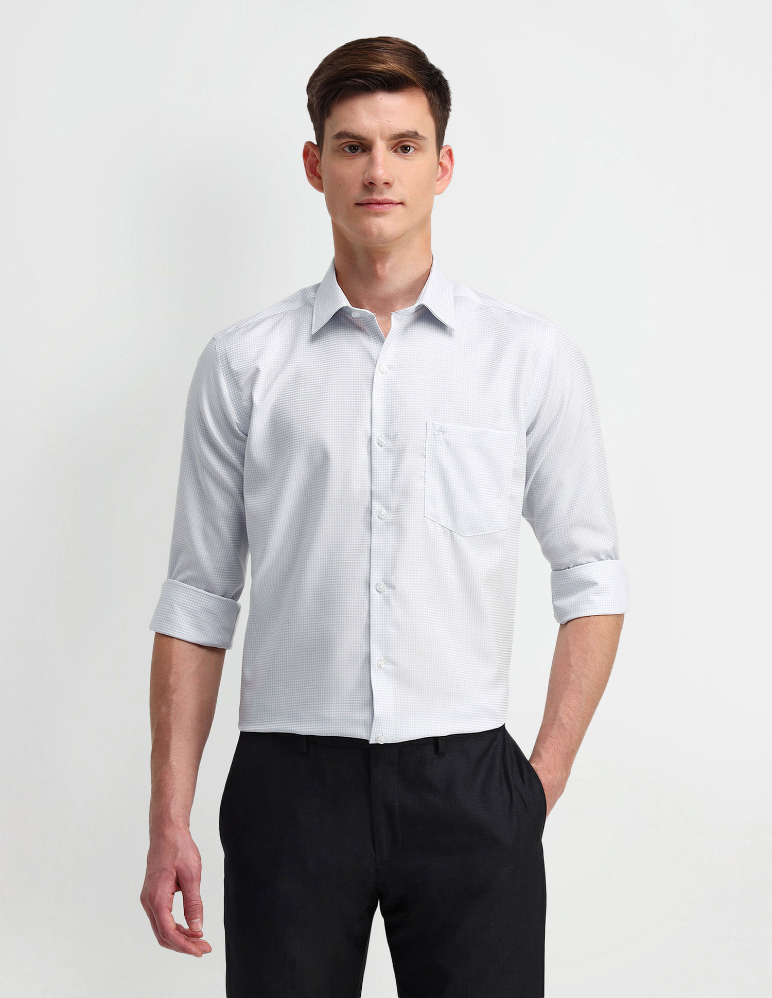 Arrow Graphic Print Cotton Shirt