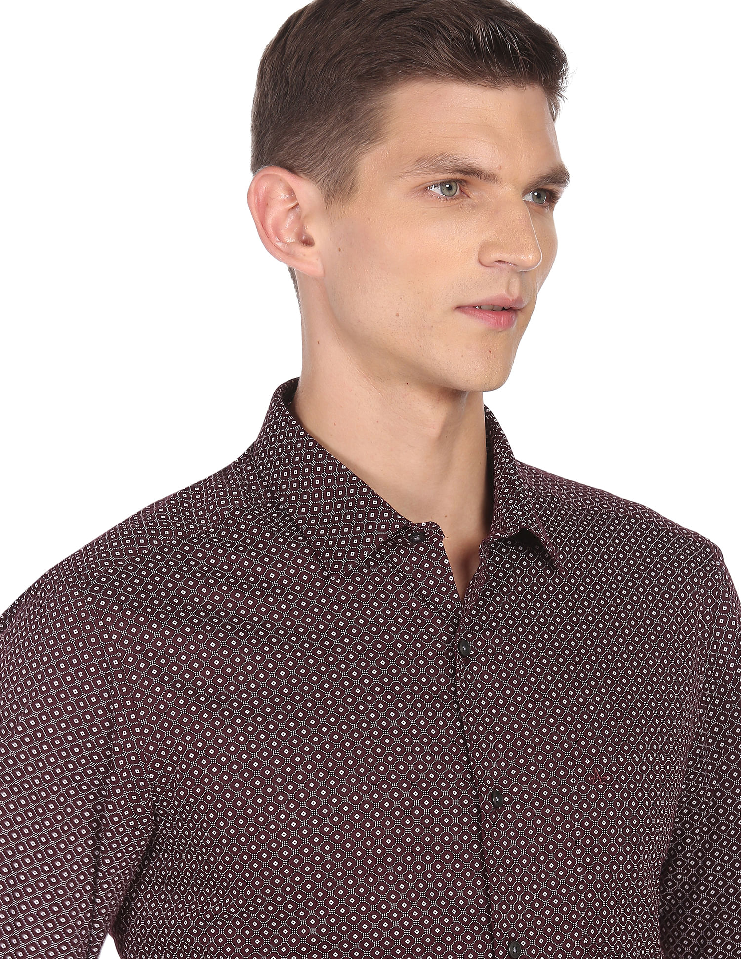 Arrow Geometric Printed Pure Cotton Shirt