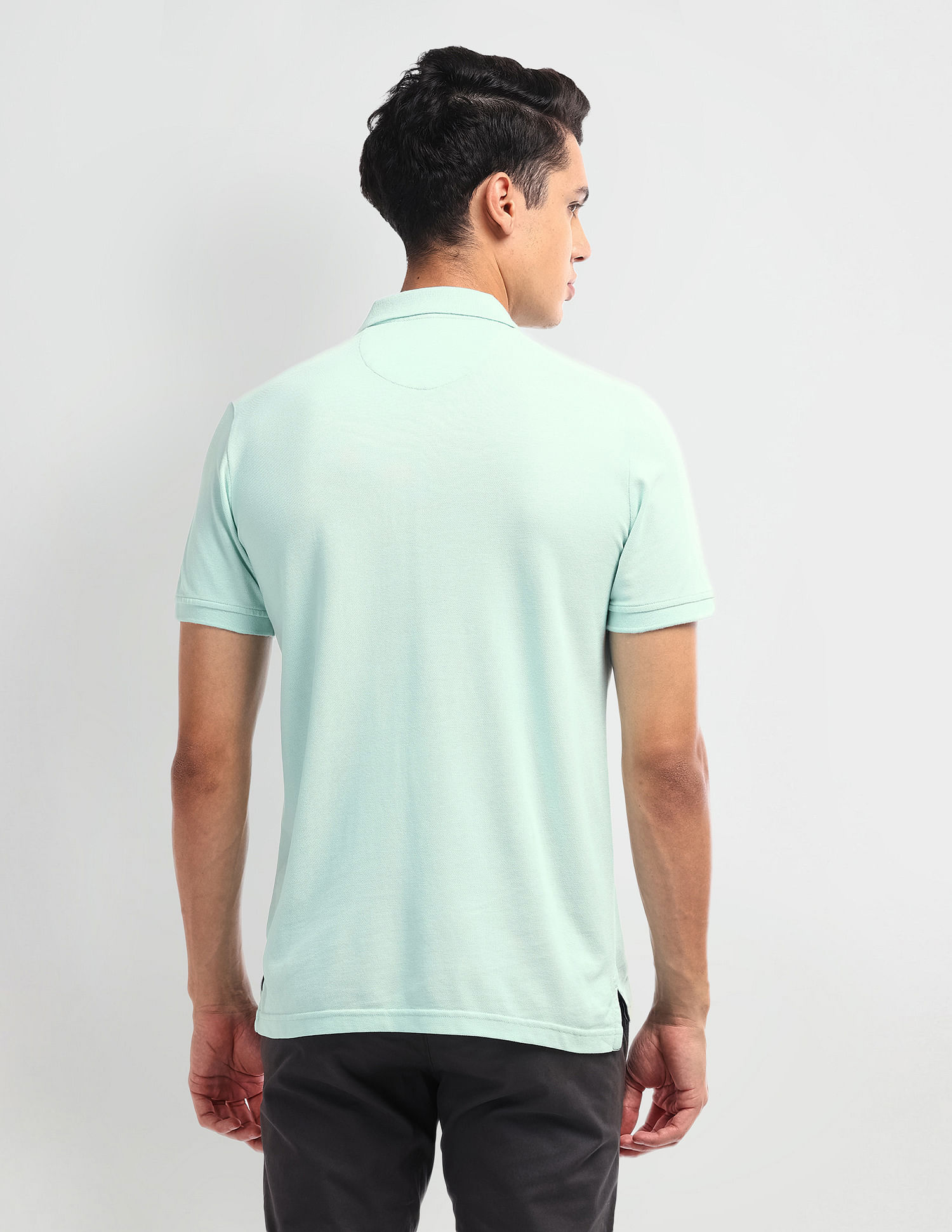 Arrow Sport Dynamax Horizontal Stripe Cotton Polo Shirt