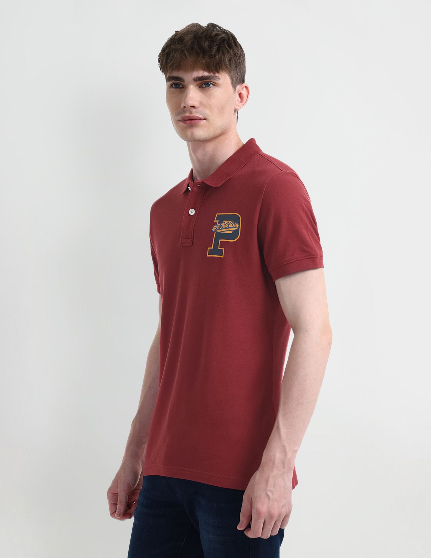 U.S. Polo Assn. Denim Co. Typography Regular Fit Polo Shirt