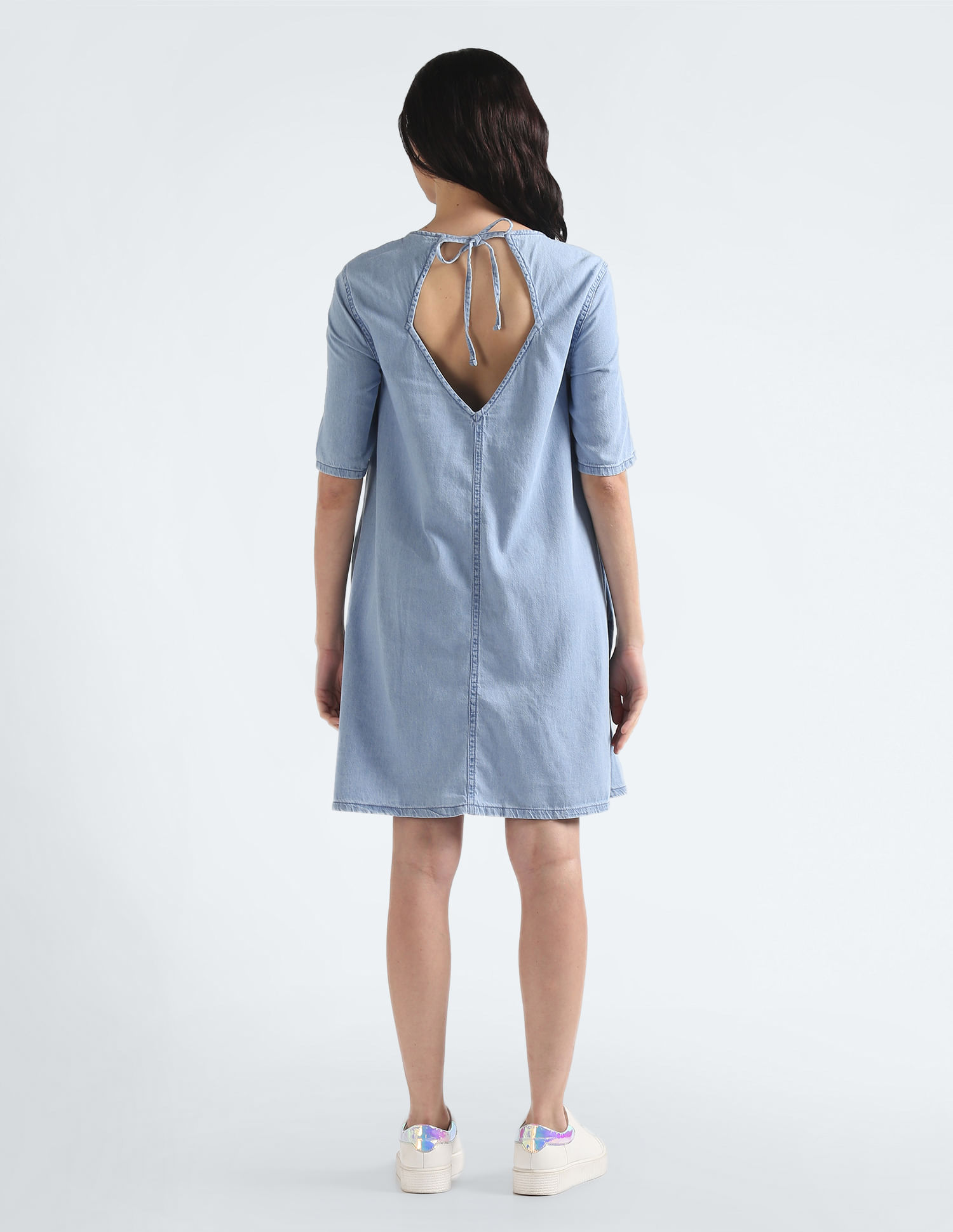 Buy Tommy Hilfiger Sustainable Chambray A Line Dress