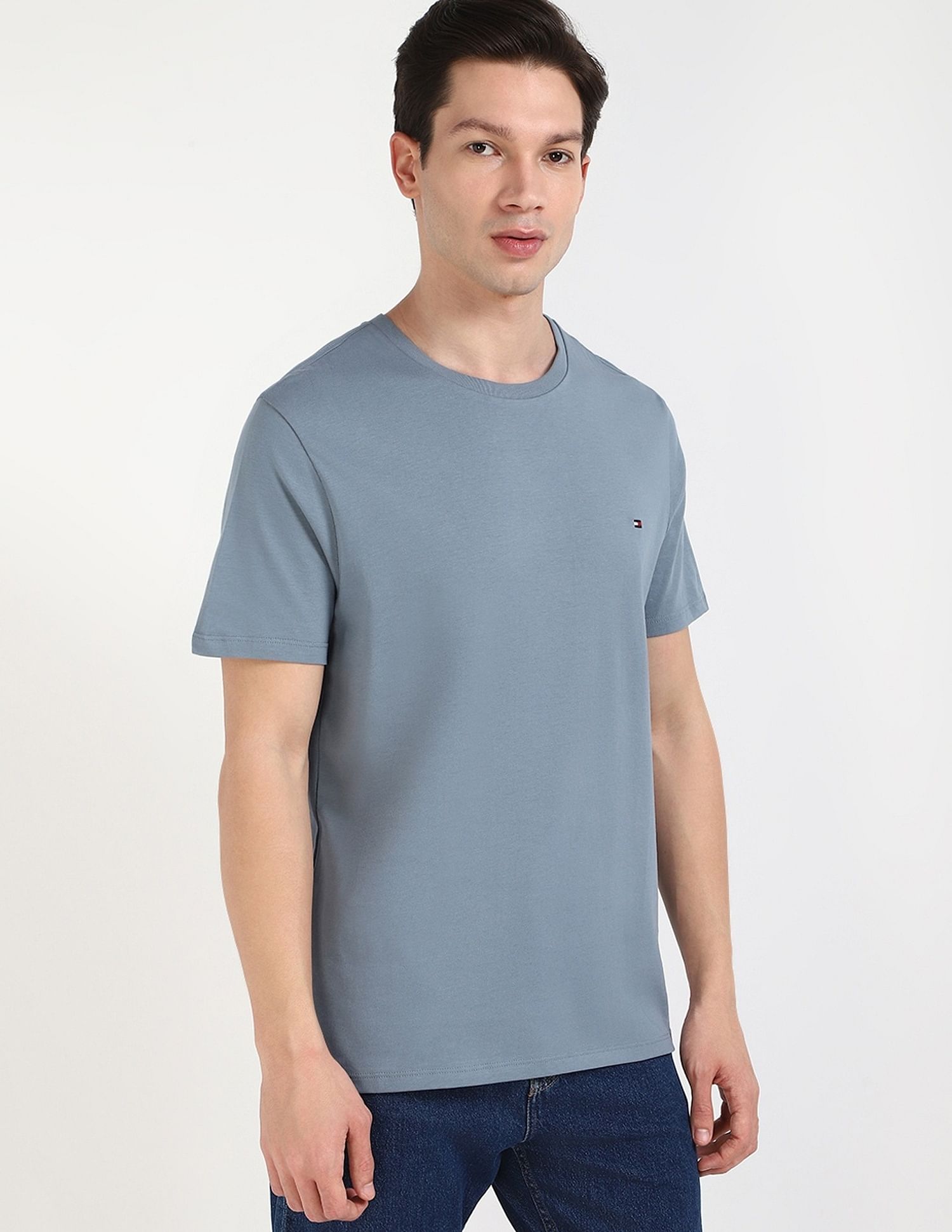 Tommy Hilfiger Solid Regular-Fit Cotton T-Shirt