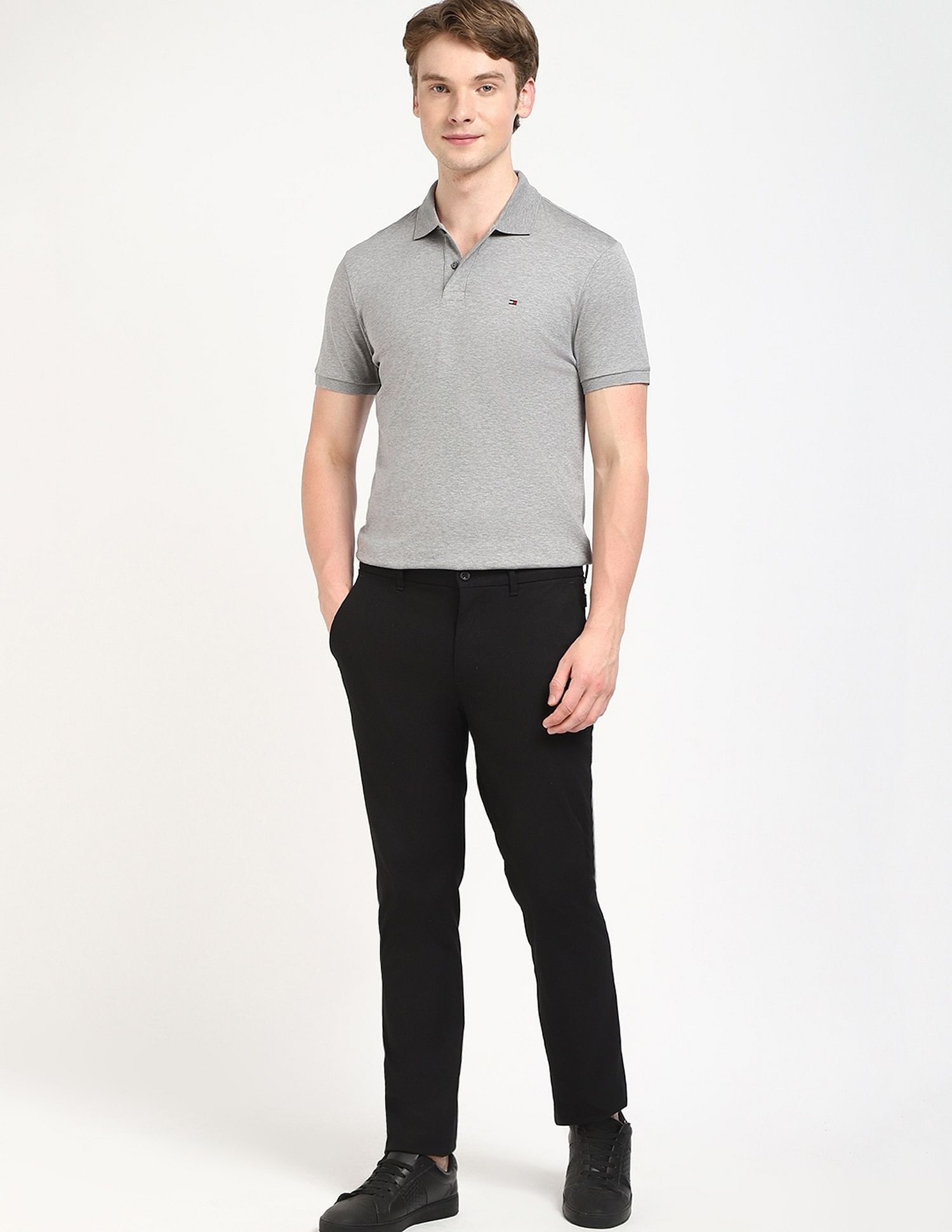 Tommy Hilfiger Printed Regular-Fit Cotton Polo Shirt