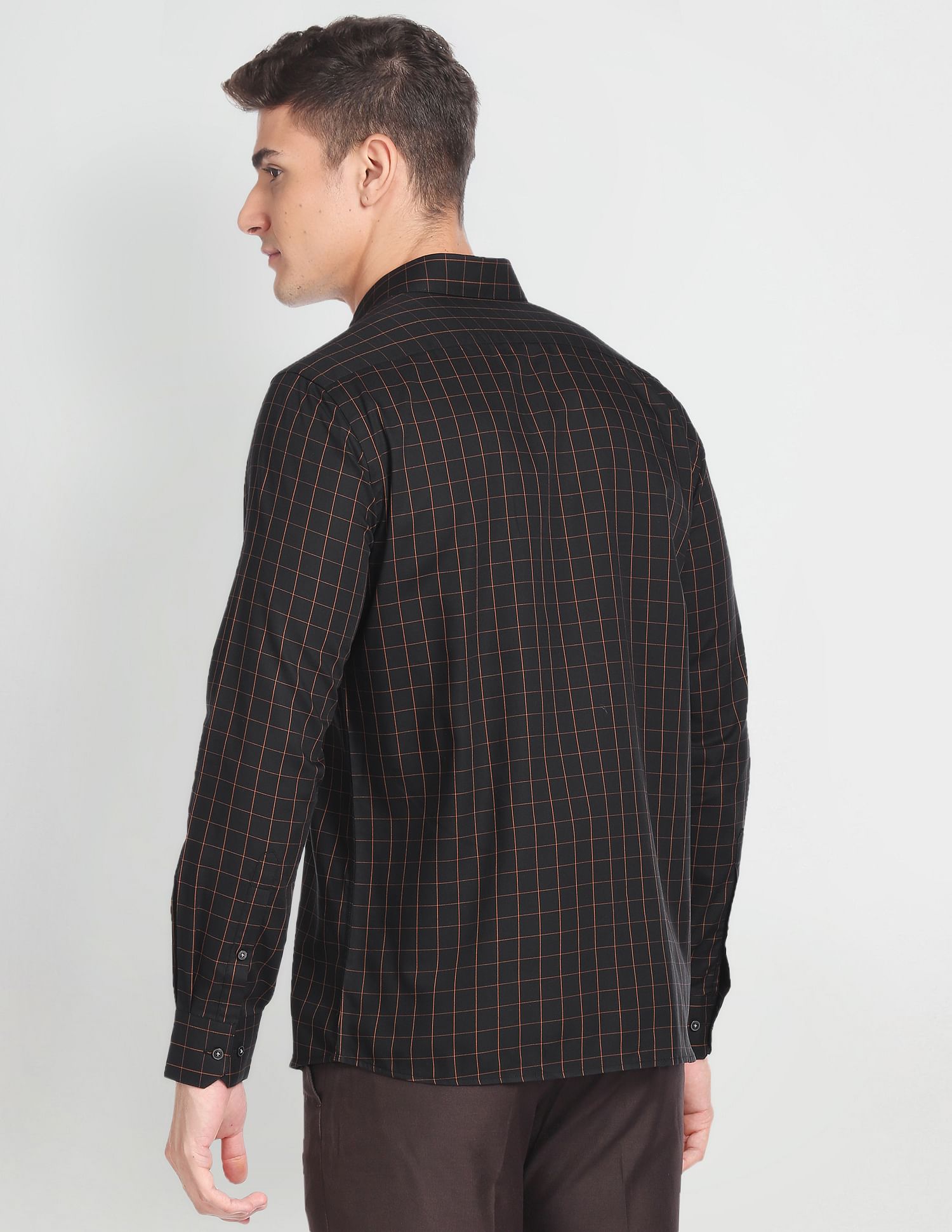 Arrow Windowpane Check Formal Shirt