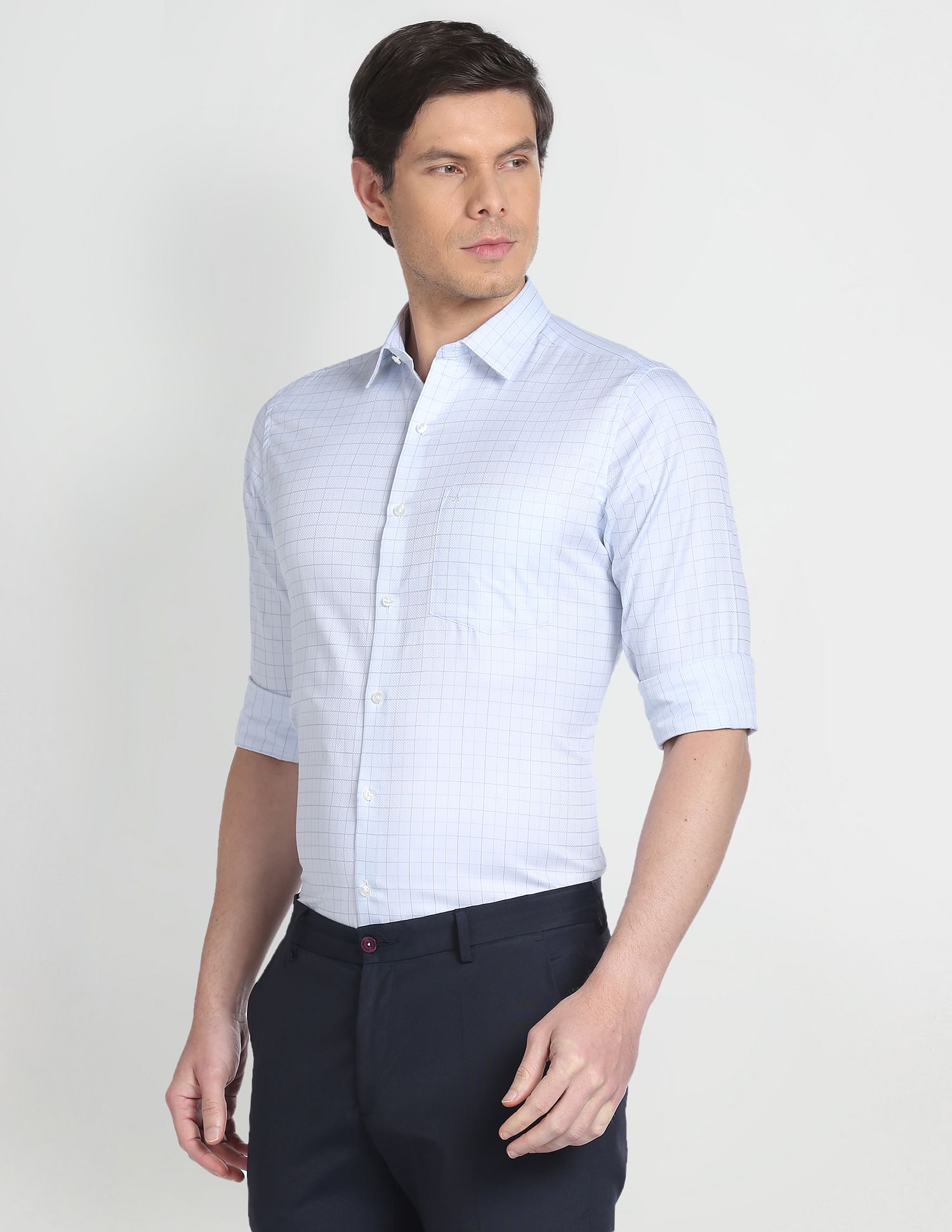 Arrow Graph Check Dobby Shirt