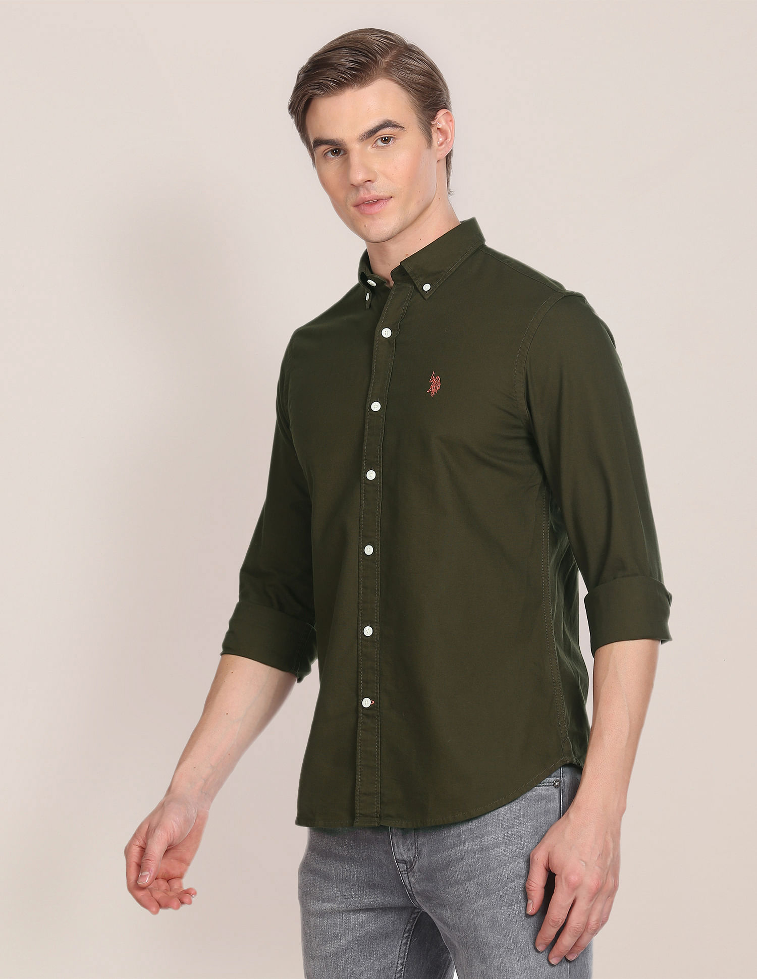 U.S. Polo Assn. Solid Dobby Shirt