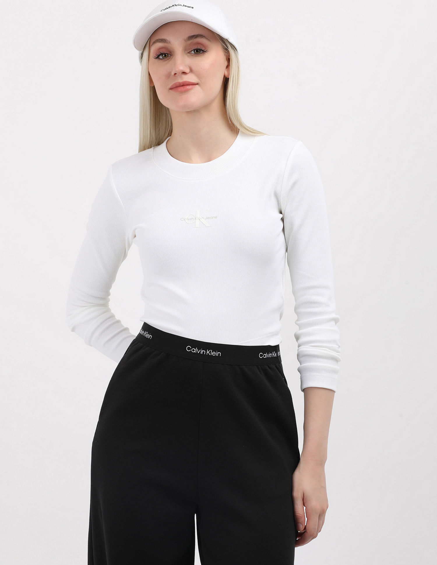 Buy Calvin Klein Jeans A- Ls Monogram Baby T-Shirt - NNNOW.com