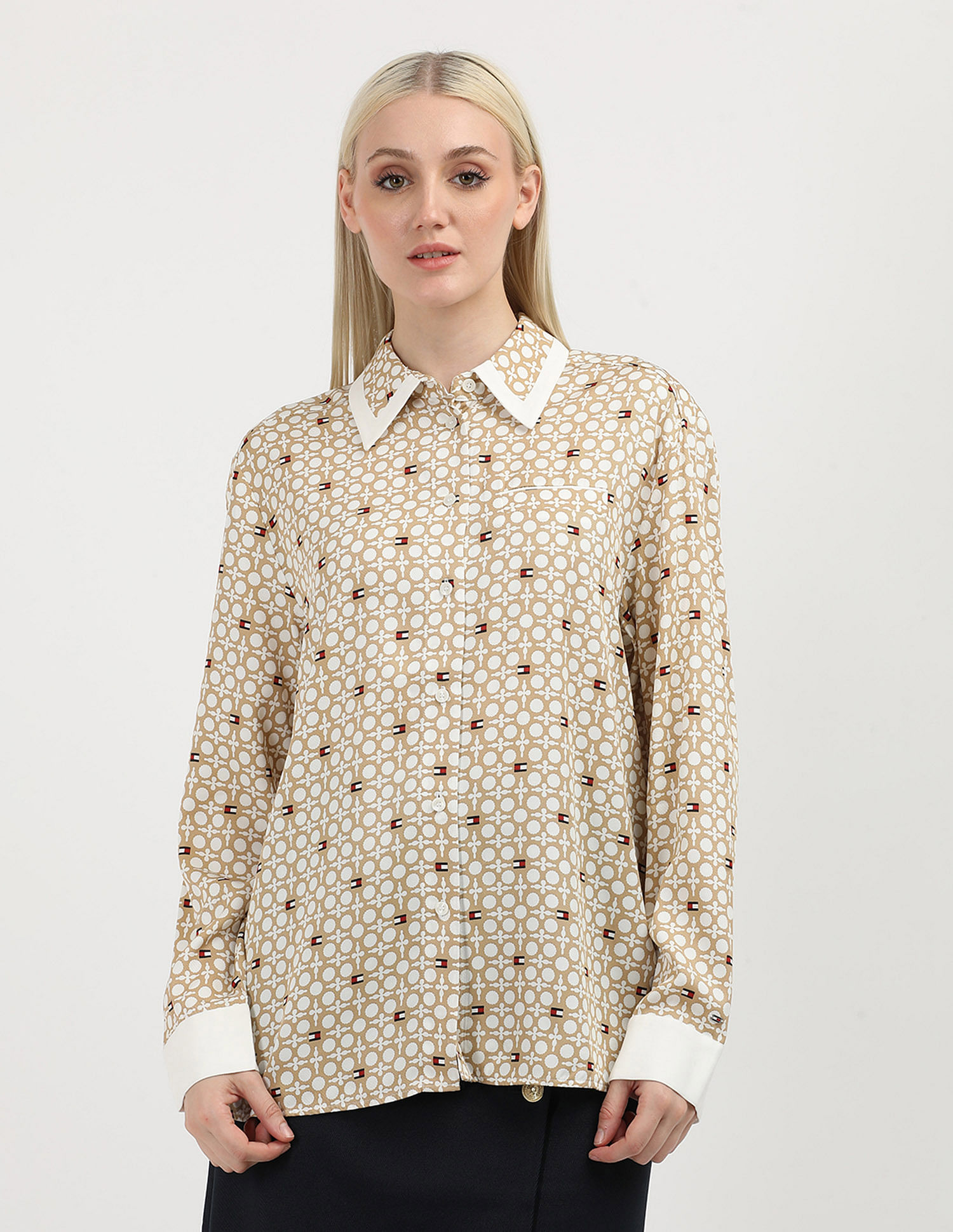 Tommy Hilfiger Regular Fit Geometric Printed Shirt