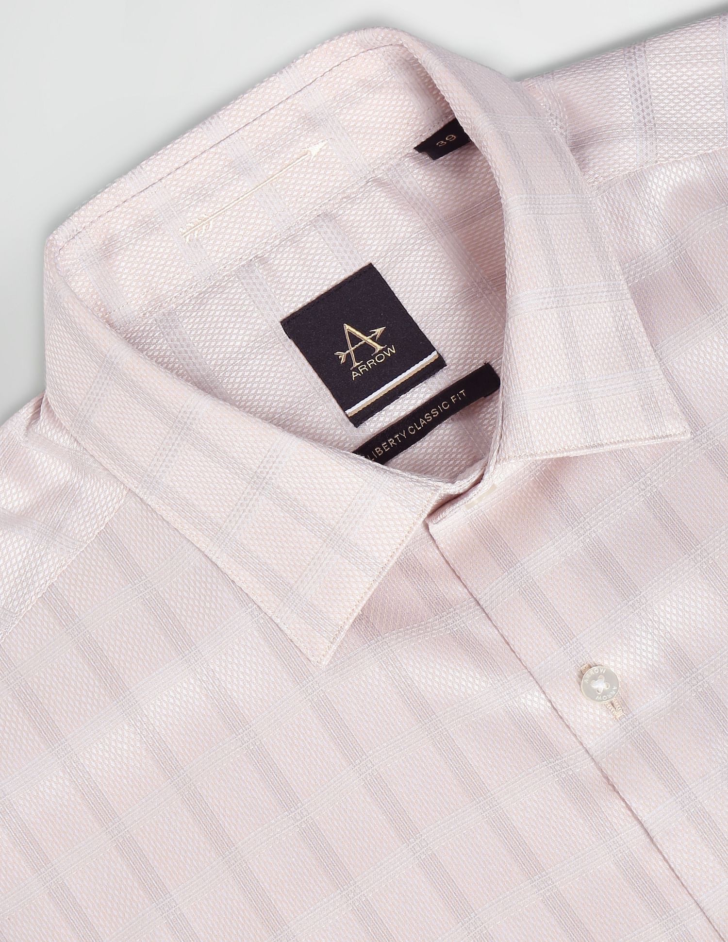 Arrow Windowpane Check Auto Press Shirt