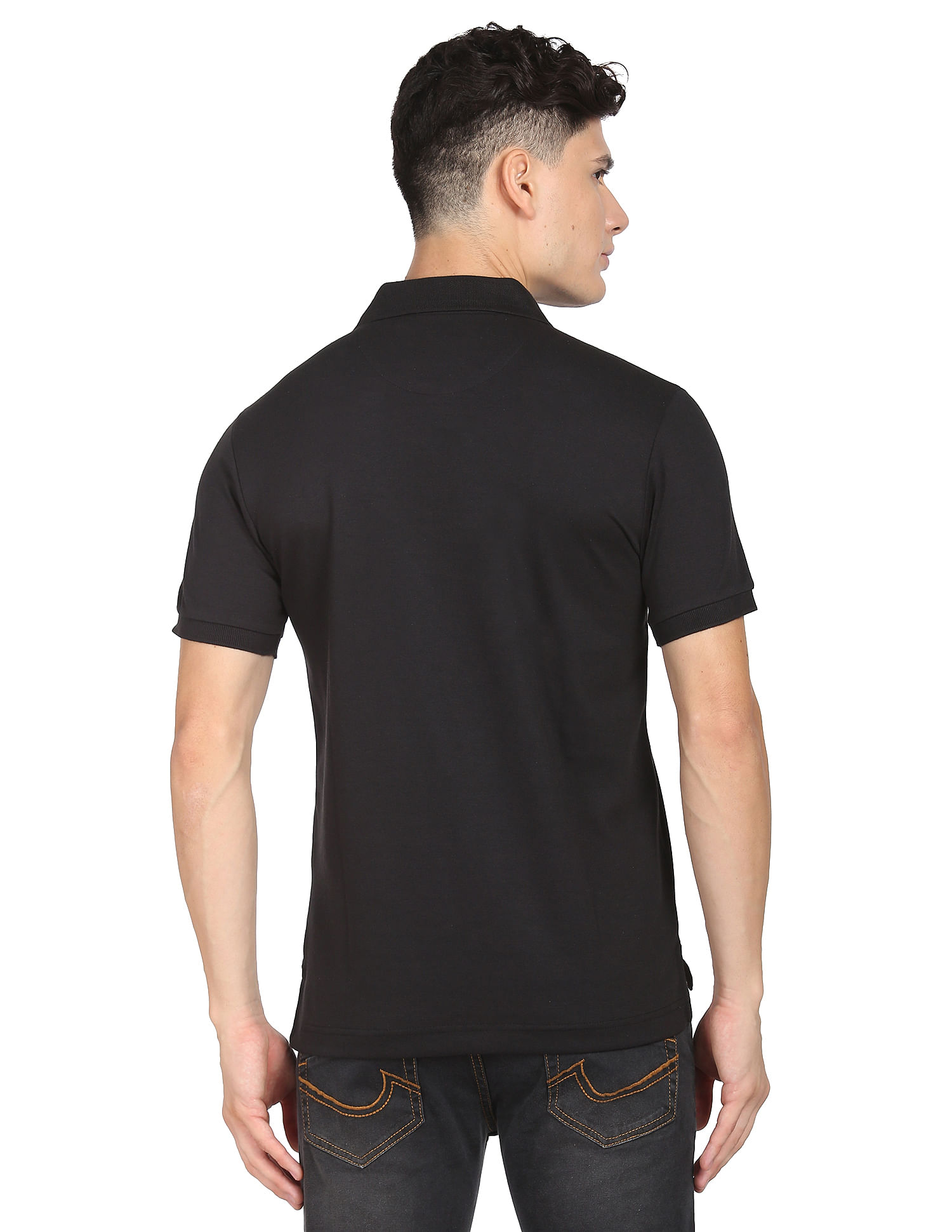 AD by Arvind Chest Pocket Easy Polo Shirt