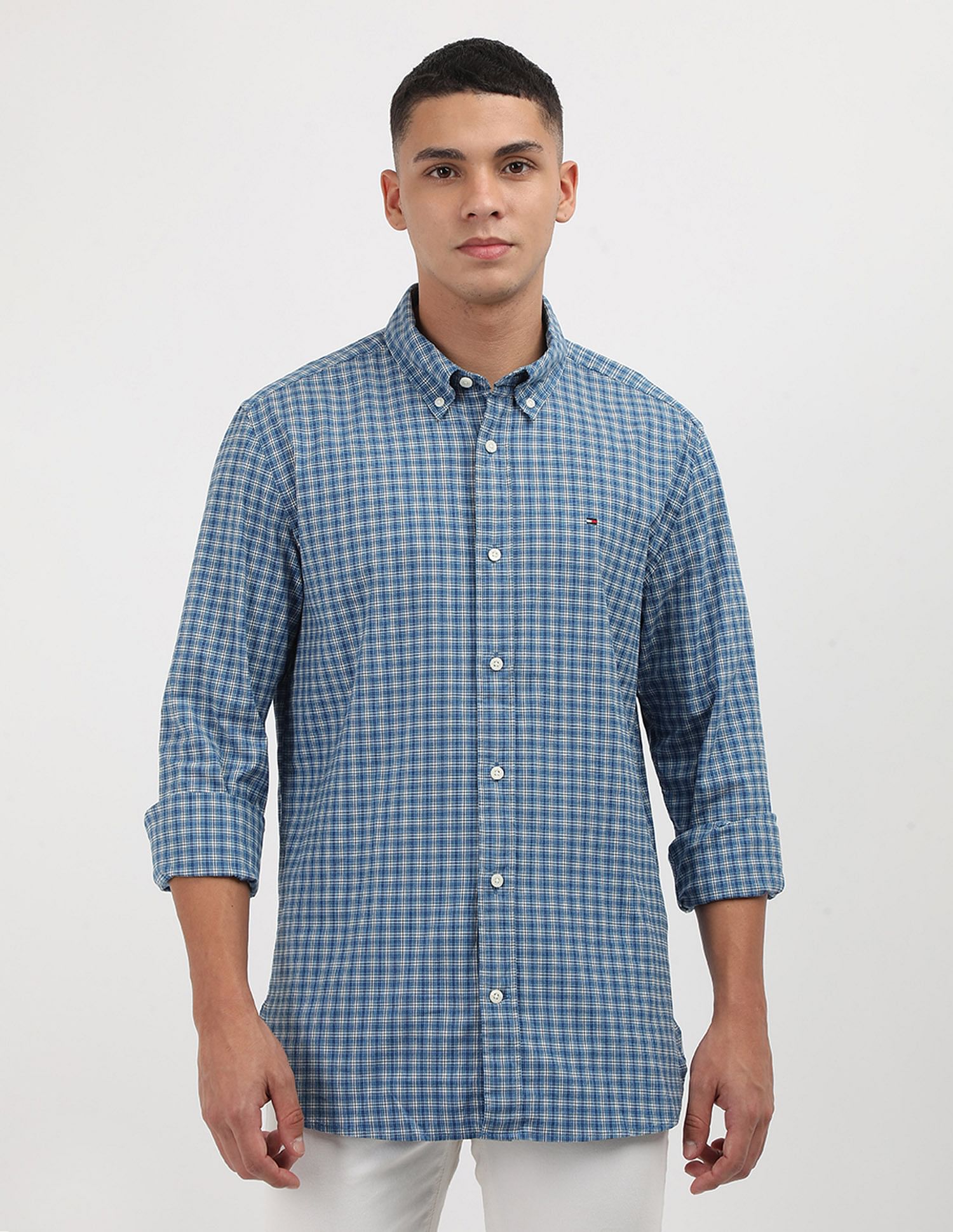 Tommy Hilfiger Soft Stretch Mini Tartan Shirt