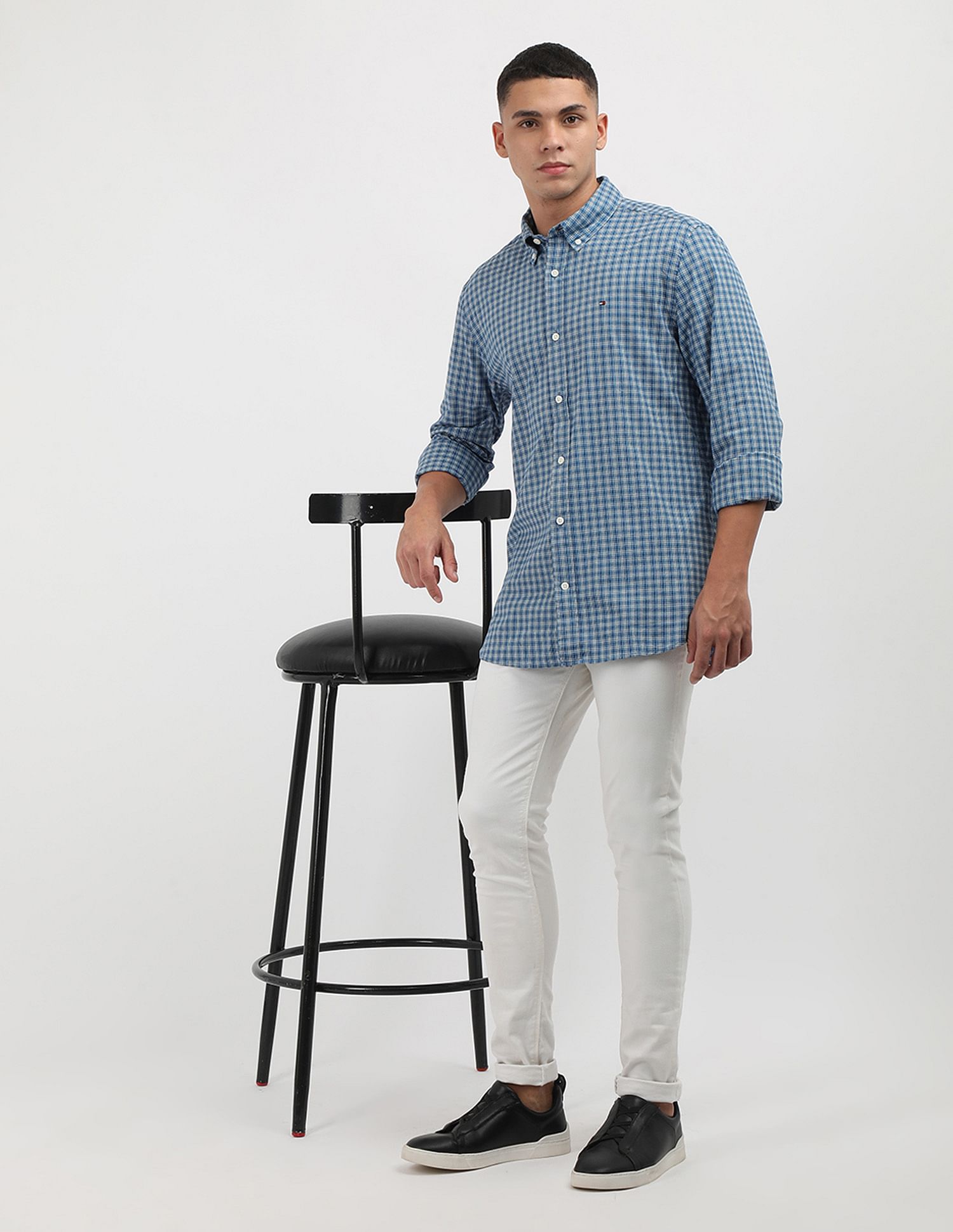 Tommy Hilfiger Soft Stretch Mini Tartan Shirt