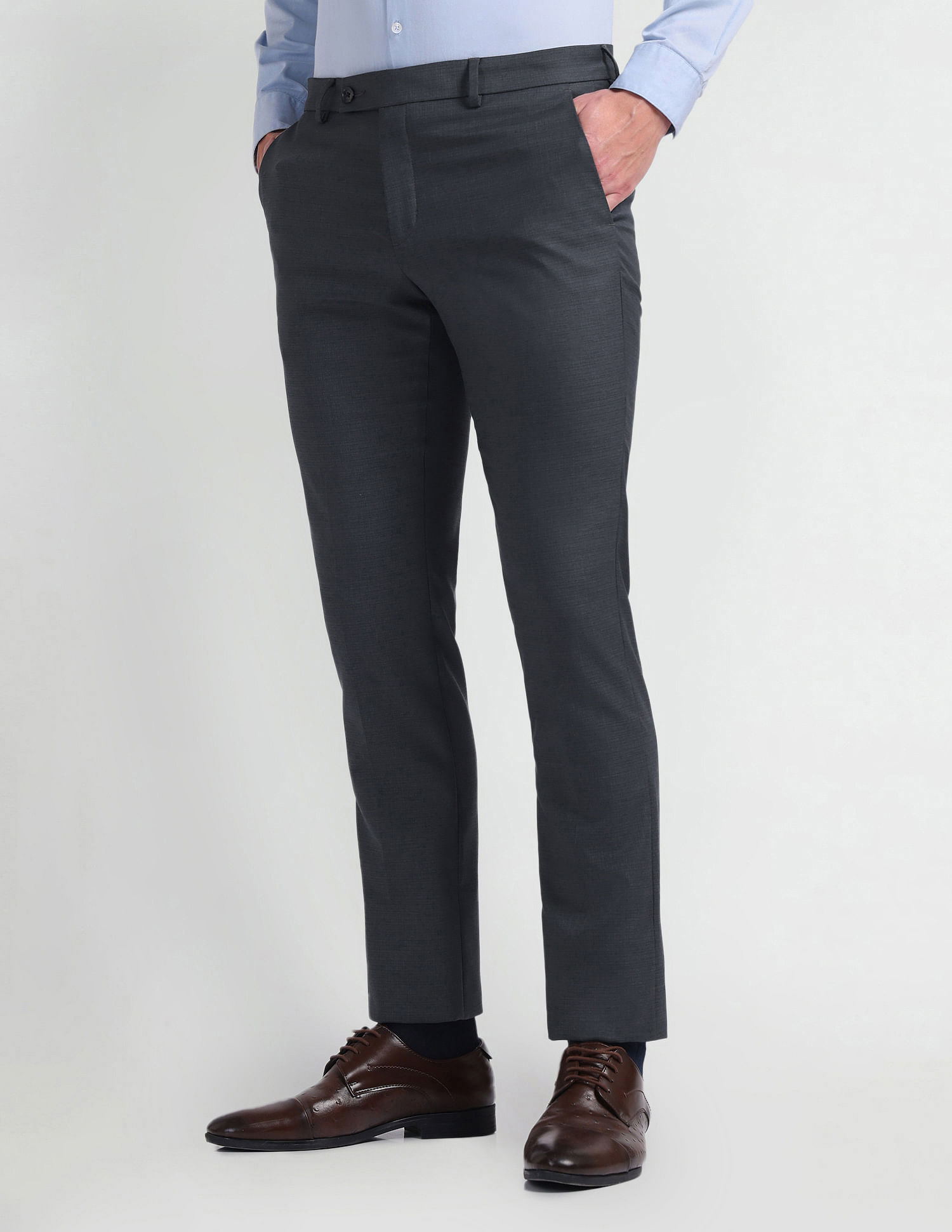 Arrow Checked Smart Flex Trousers