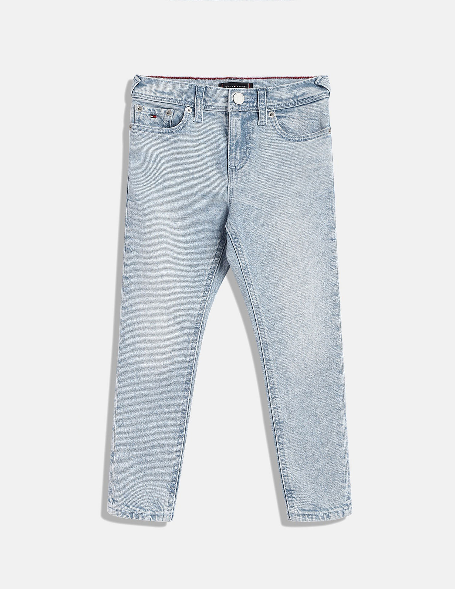 Tommy Hilfiger Kids Boys Solid Regular-Fit Cotton Jeans
