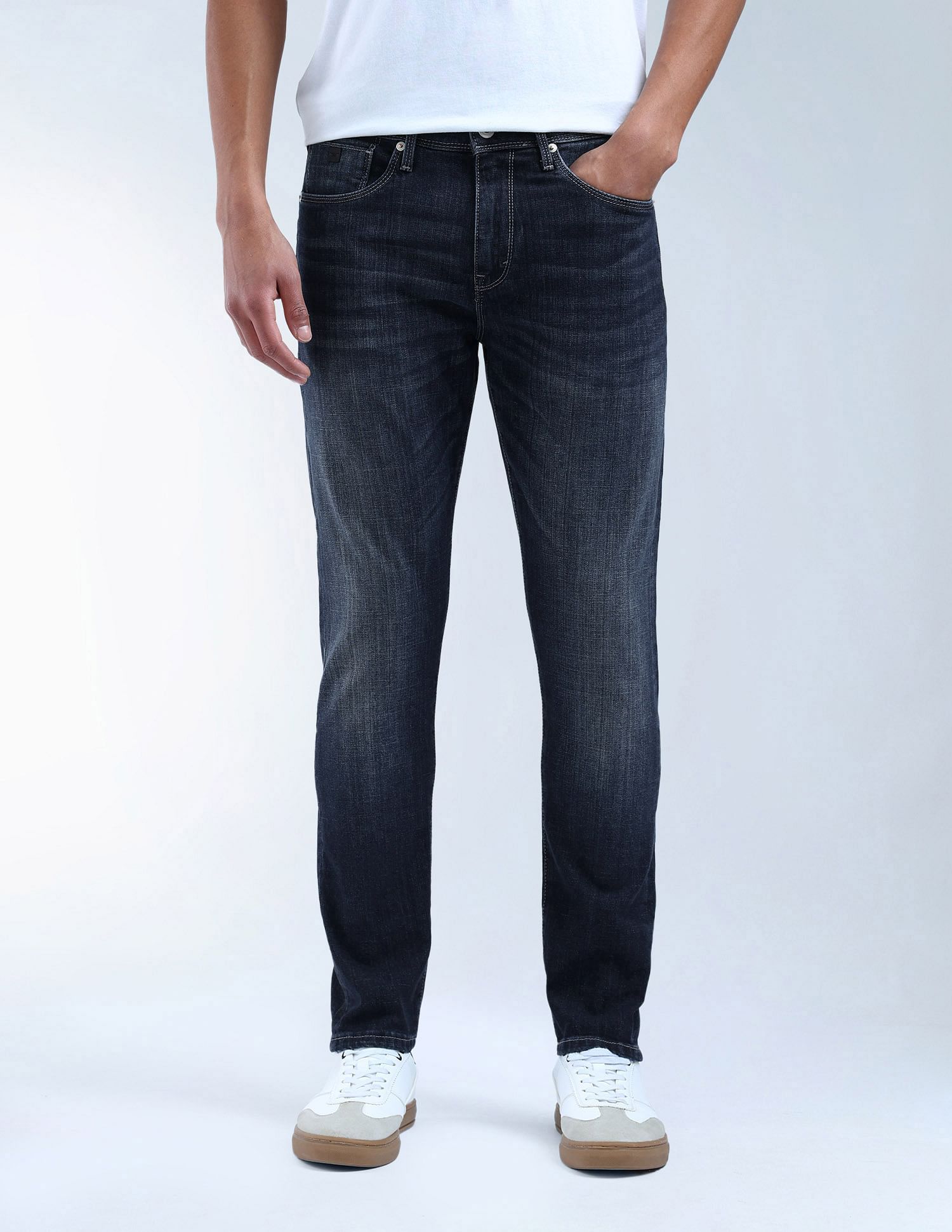 Flying Machine Slash Slim Tapered Fit Authentic Premium Jeans