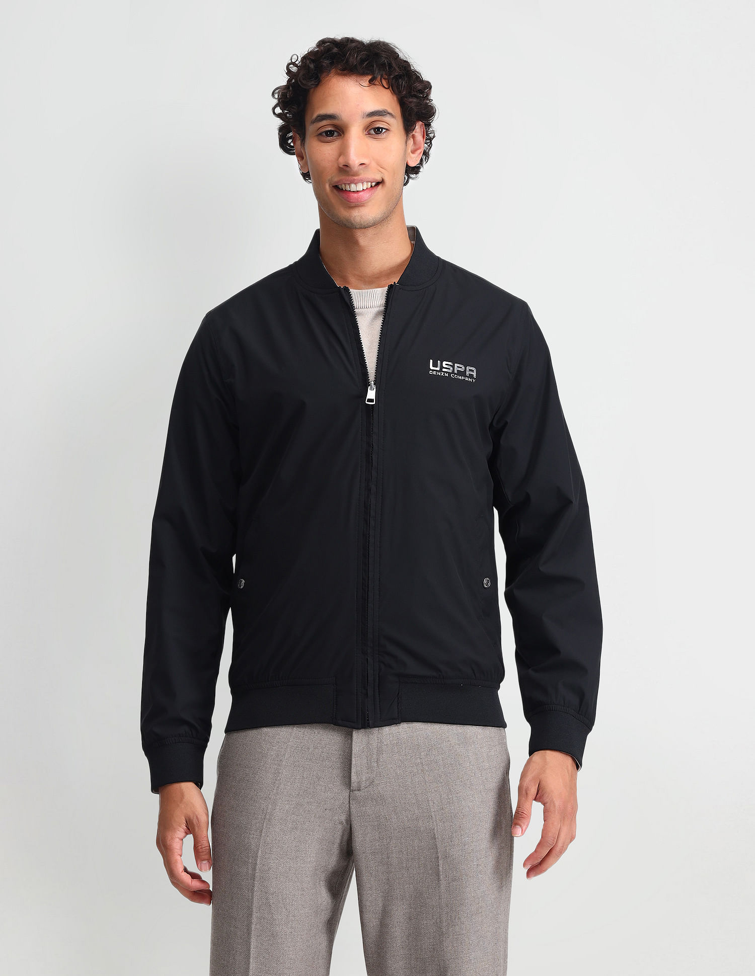 U.S. Polo Assn. Denim Co. Reversible Regular Fit Bomber Jacket