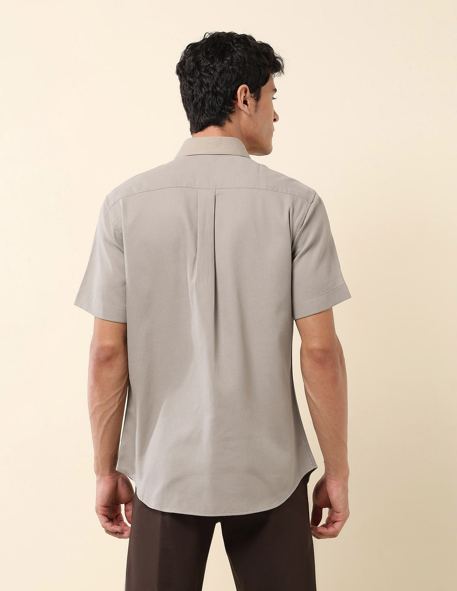 U.S. Polo Assn. Textured Pure Cotton Shirt