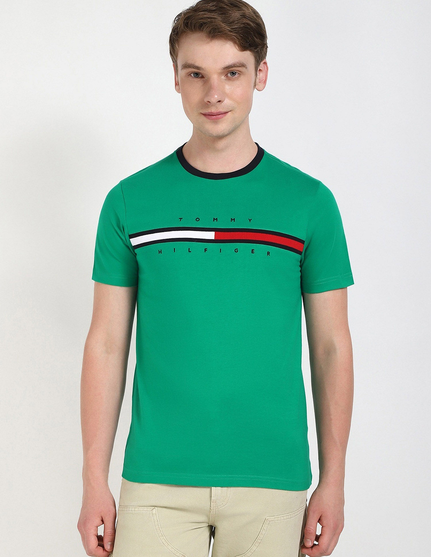 Tommy Hilfiger Embroidered Logo Regular-Fit Cotton T-Shirt