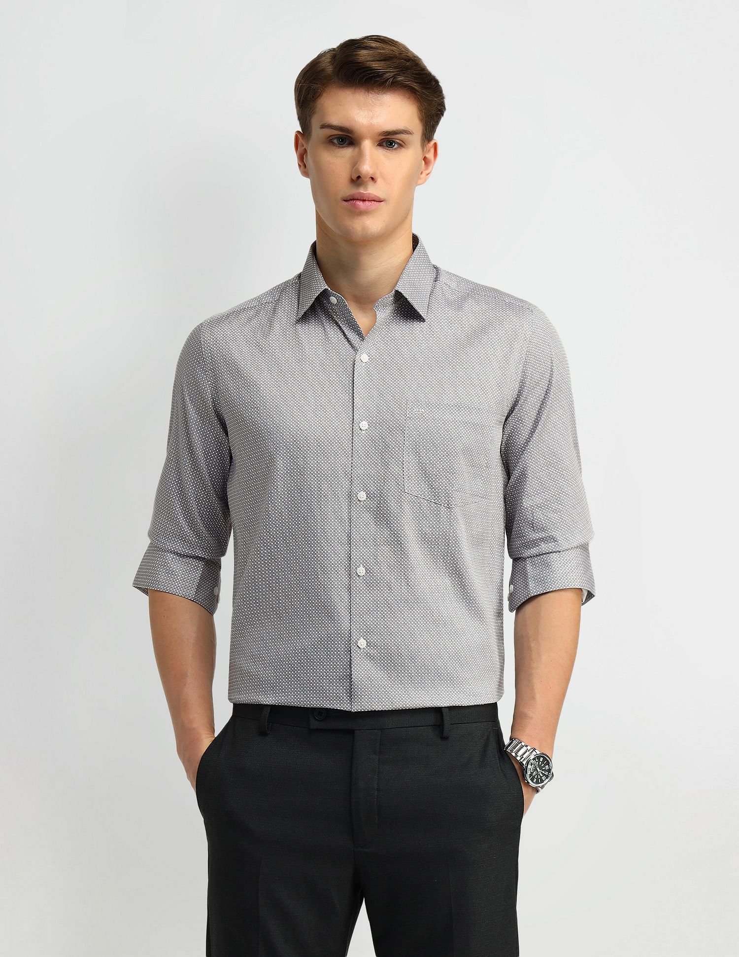 Arrow Manhattan Slim Cotton Shirt